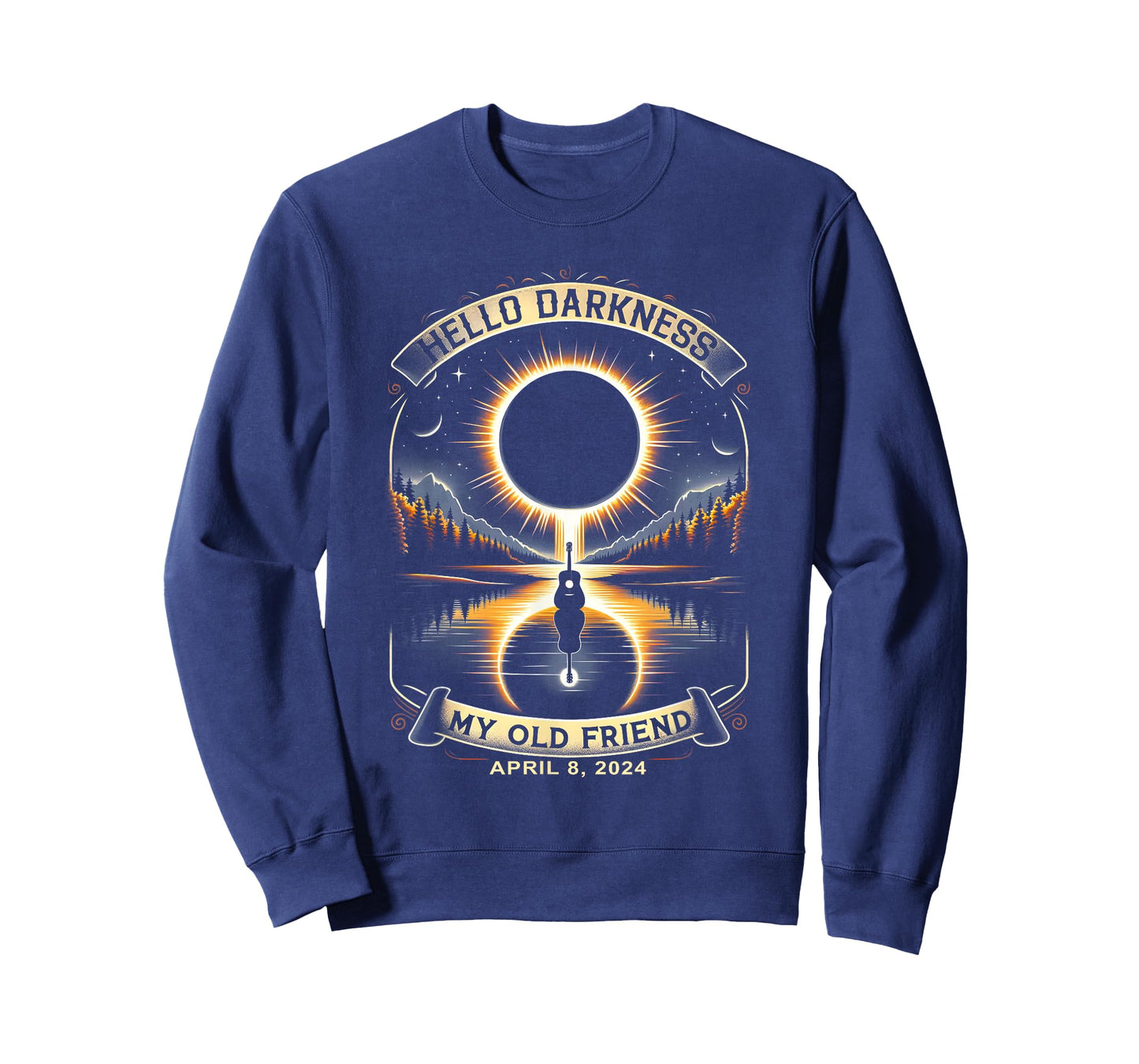 Hello Darkness My Old Friend Solar Eclipse April 8, 2024 Tee T-Shirt