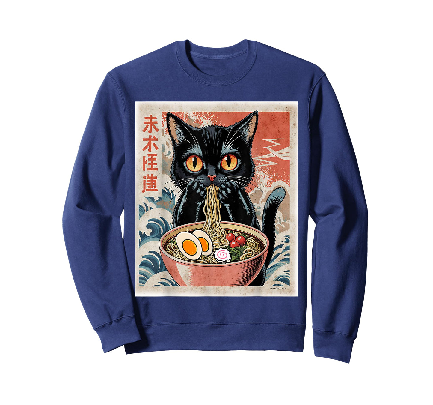 Funny Anime Cat Ramen Japanese Funny Graphic Tees Kawaii Ca T-Shirt