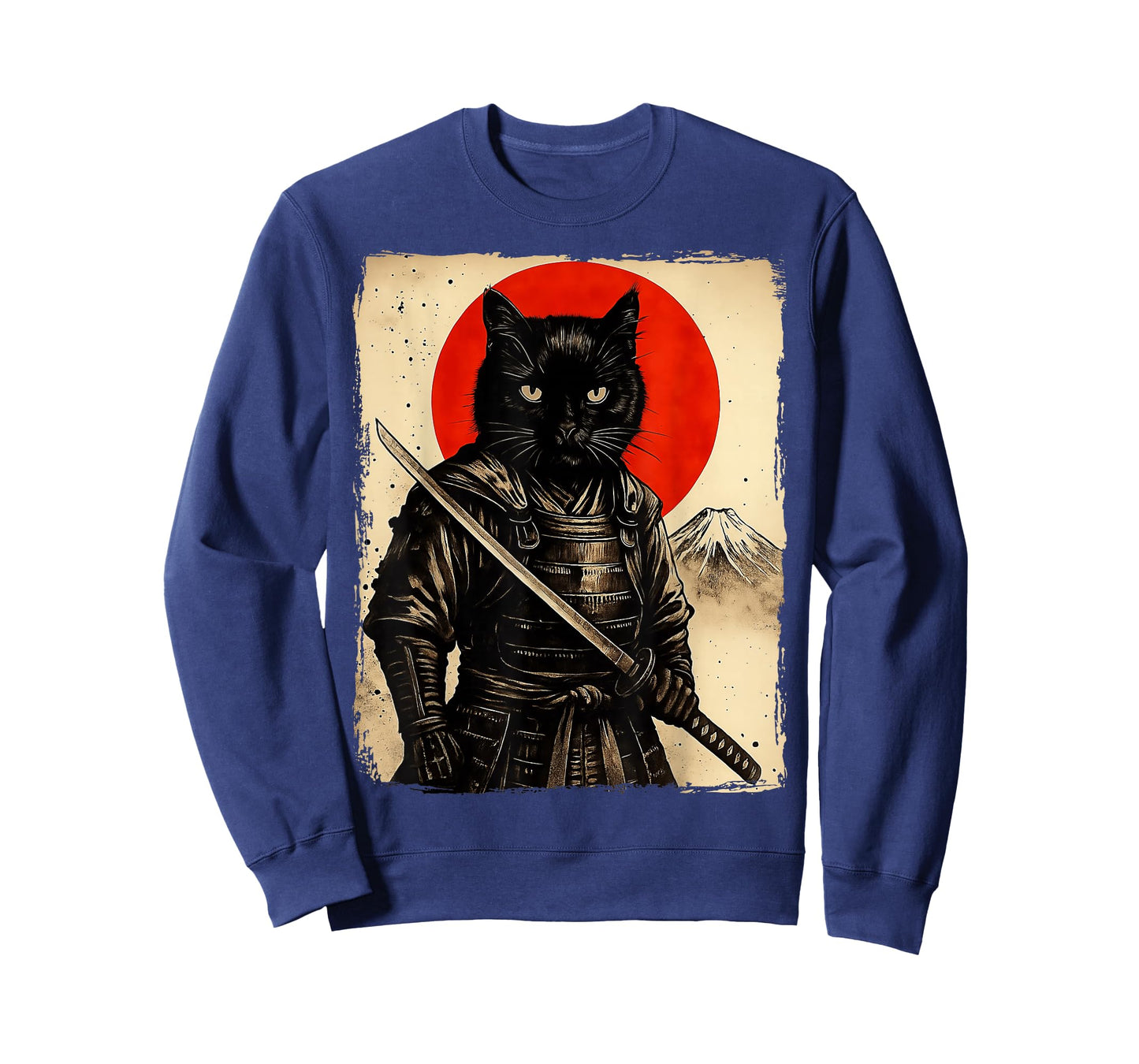 Cat Samurai Japanese Sword Anime Cat T-Shirt