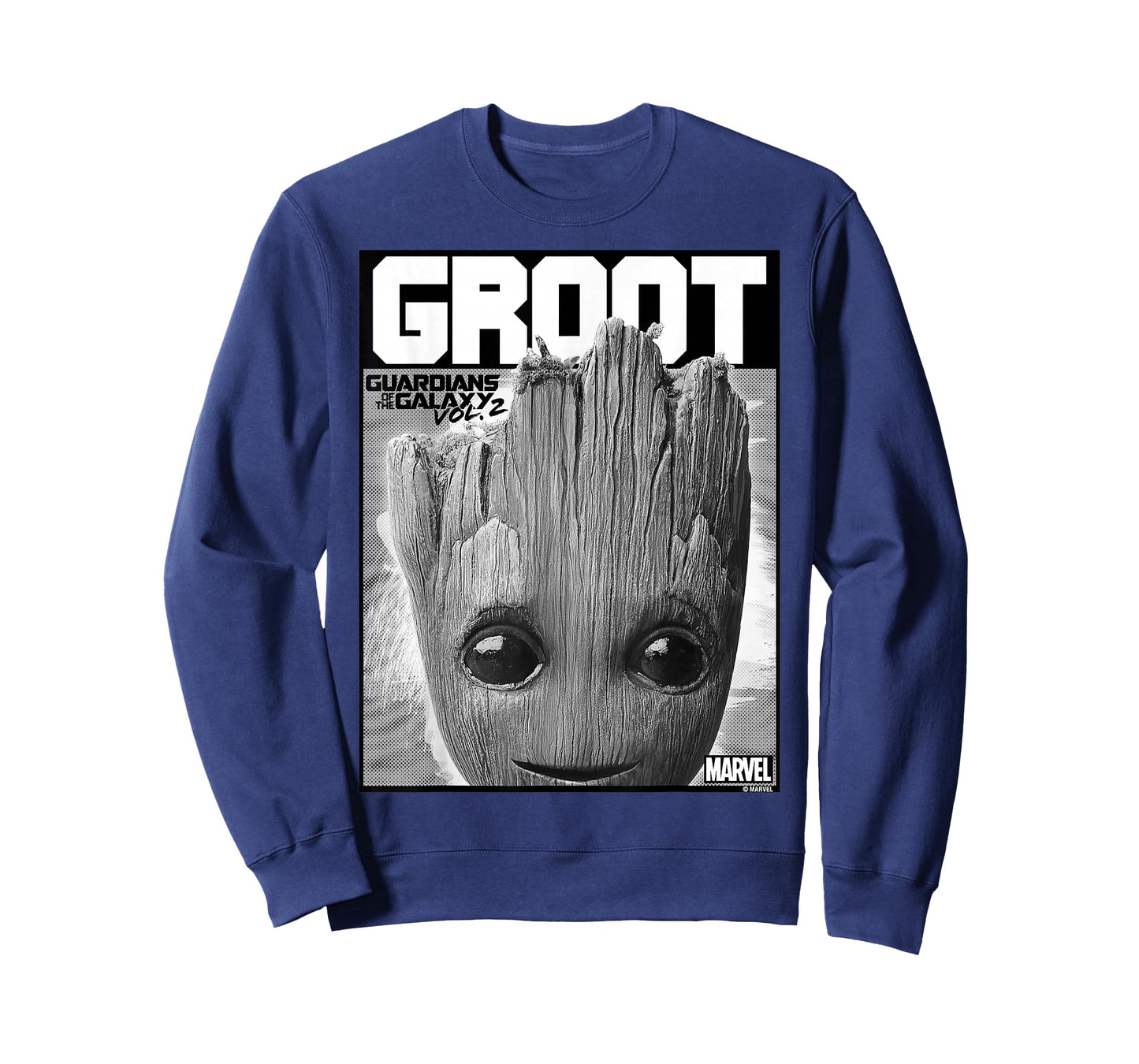 Marvel Guardians of The Galaxy Vol 2 Big Face Groot Poster T-Shirt