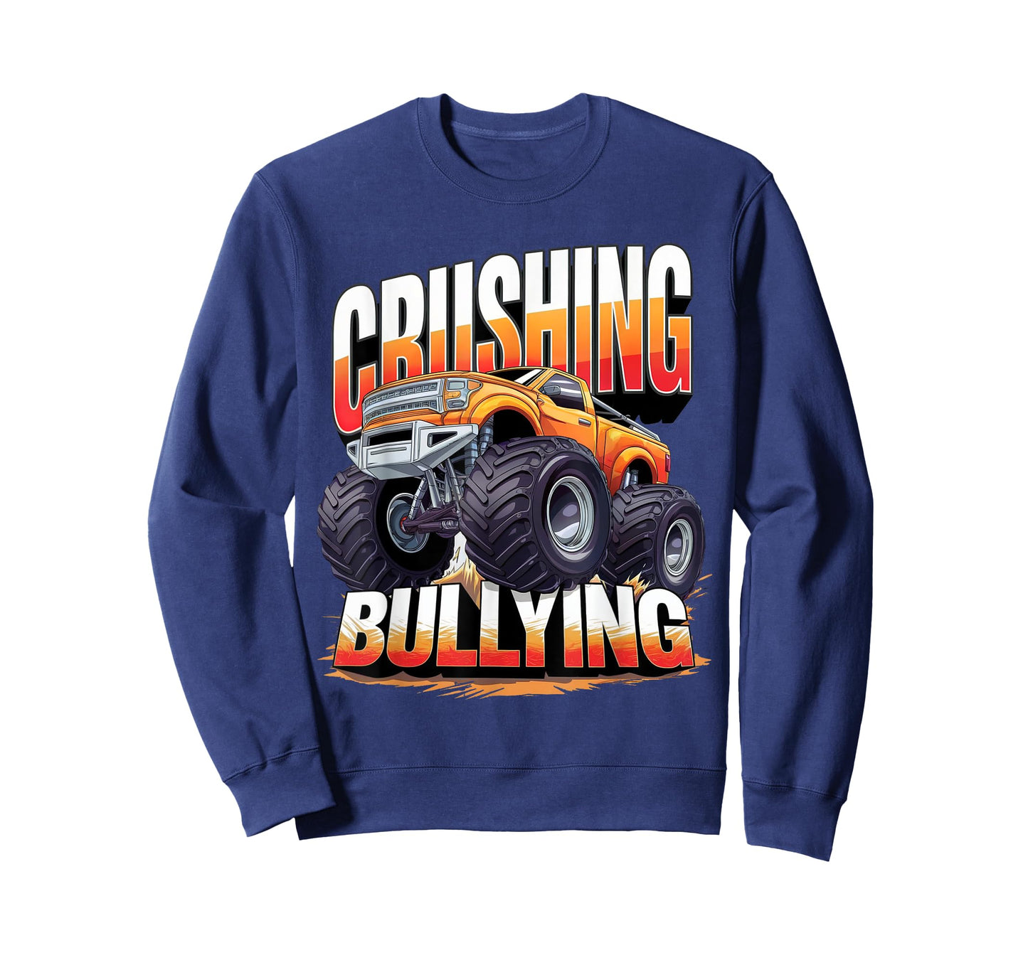 Crushing Bullying Monster Truck Orange Unity Day T-Shirt
