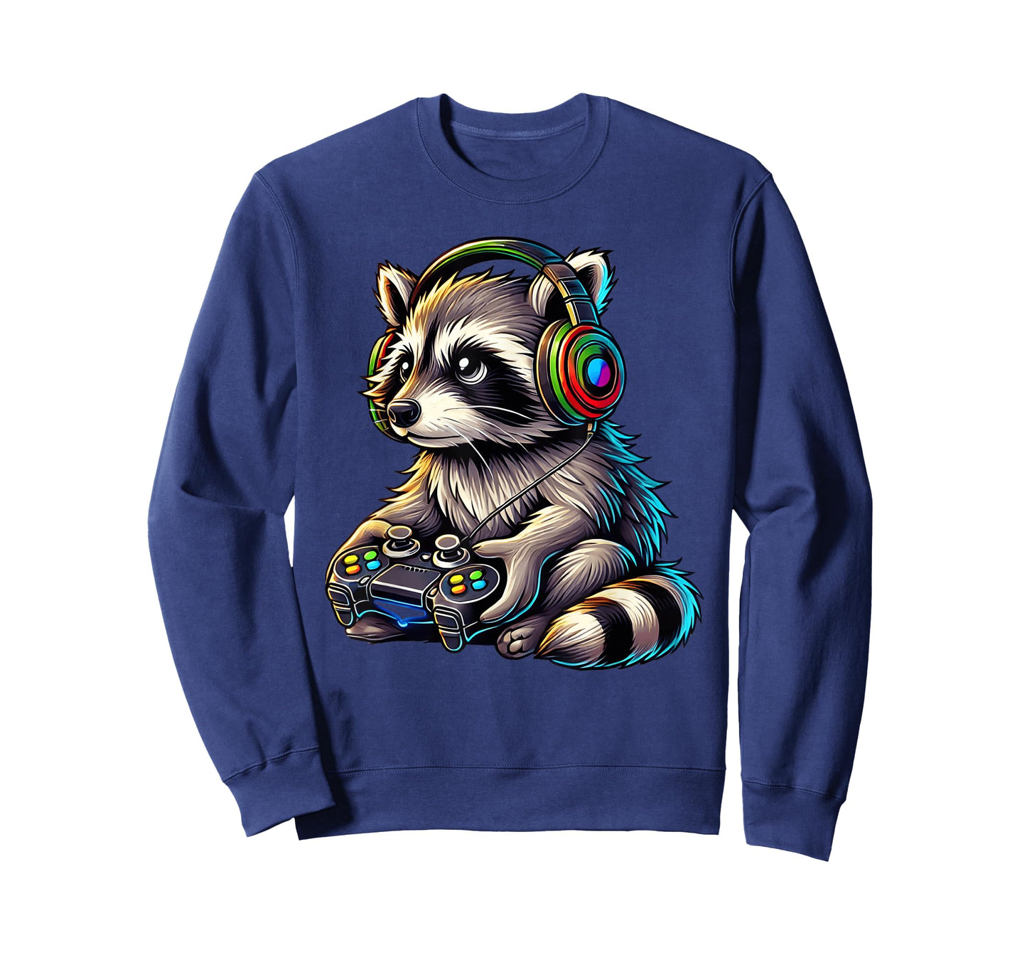 Gaming Raccoon Video Games Raccoon Lovers Gamers Boys Men T-Shirt