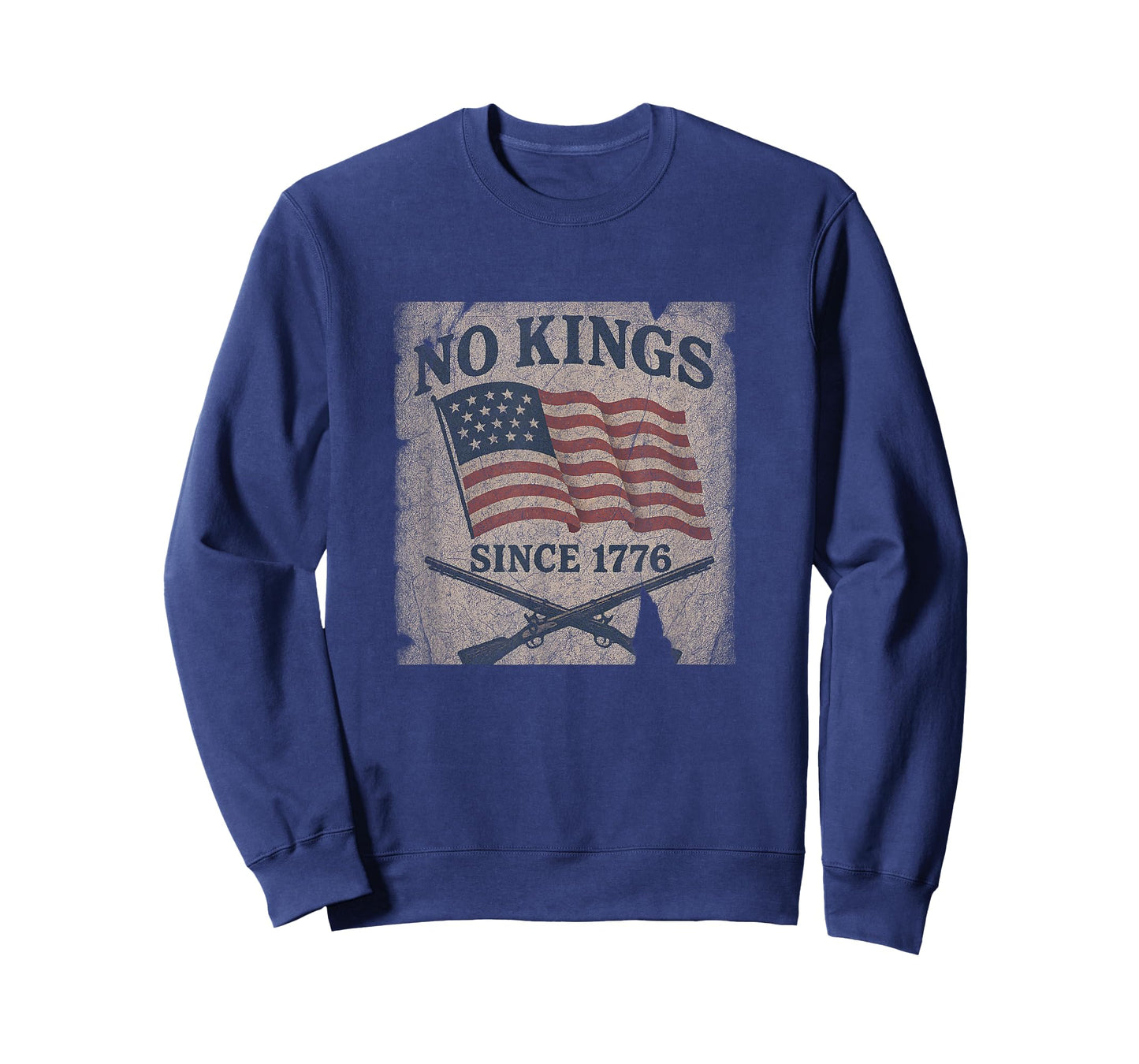 No Kings Since 1776 – Patriotic Rebellion Design T-Shirt