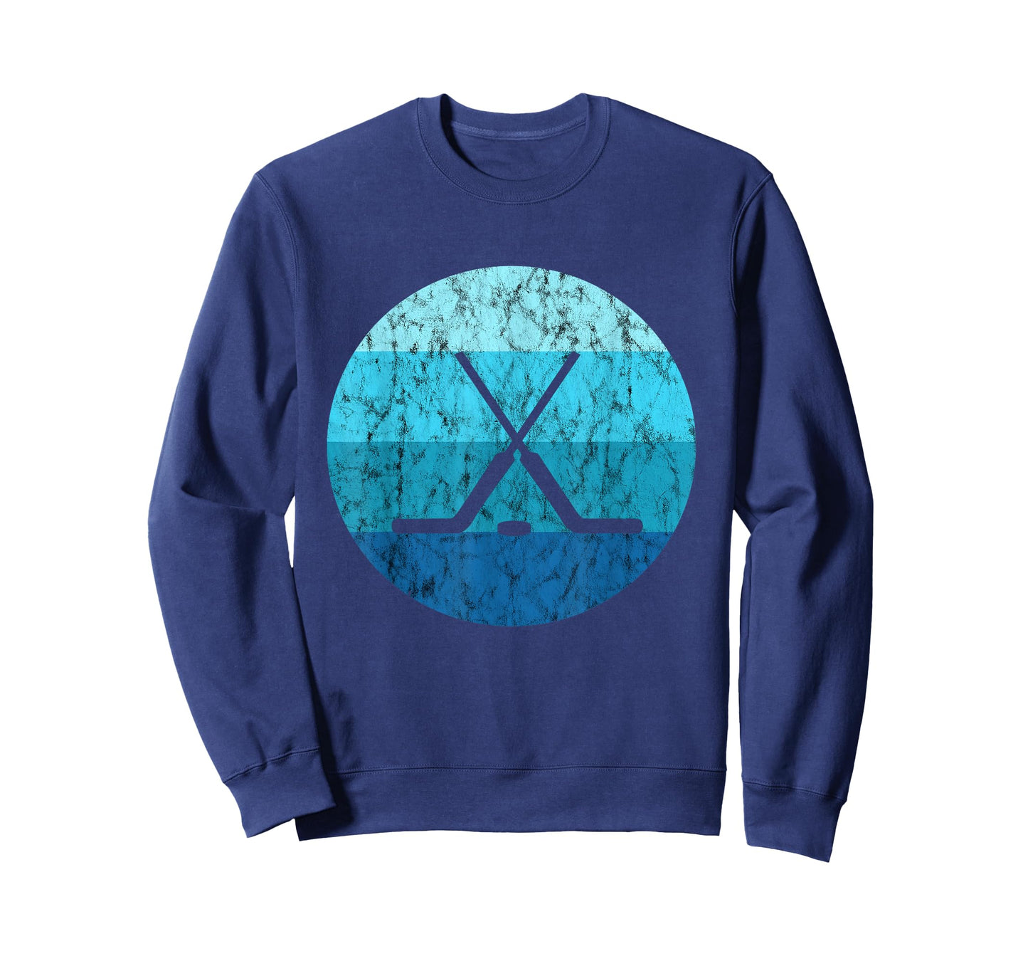 Ice Hockey Stick Hockey Sport Retro Vintage Ocean Water T-Shirt