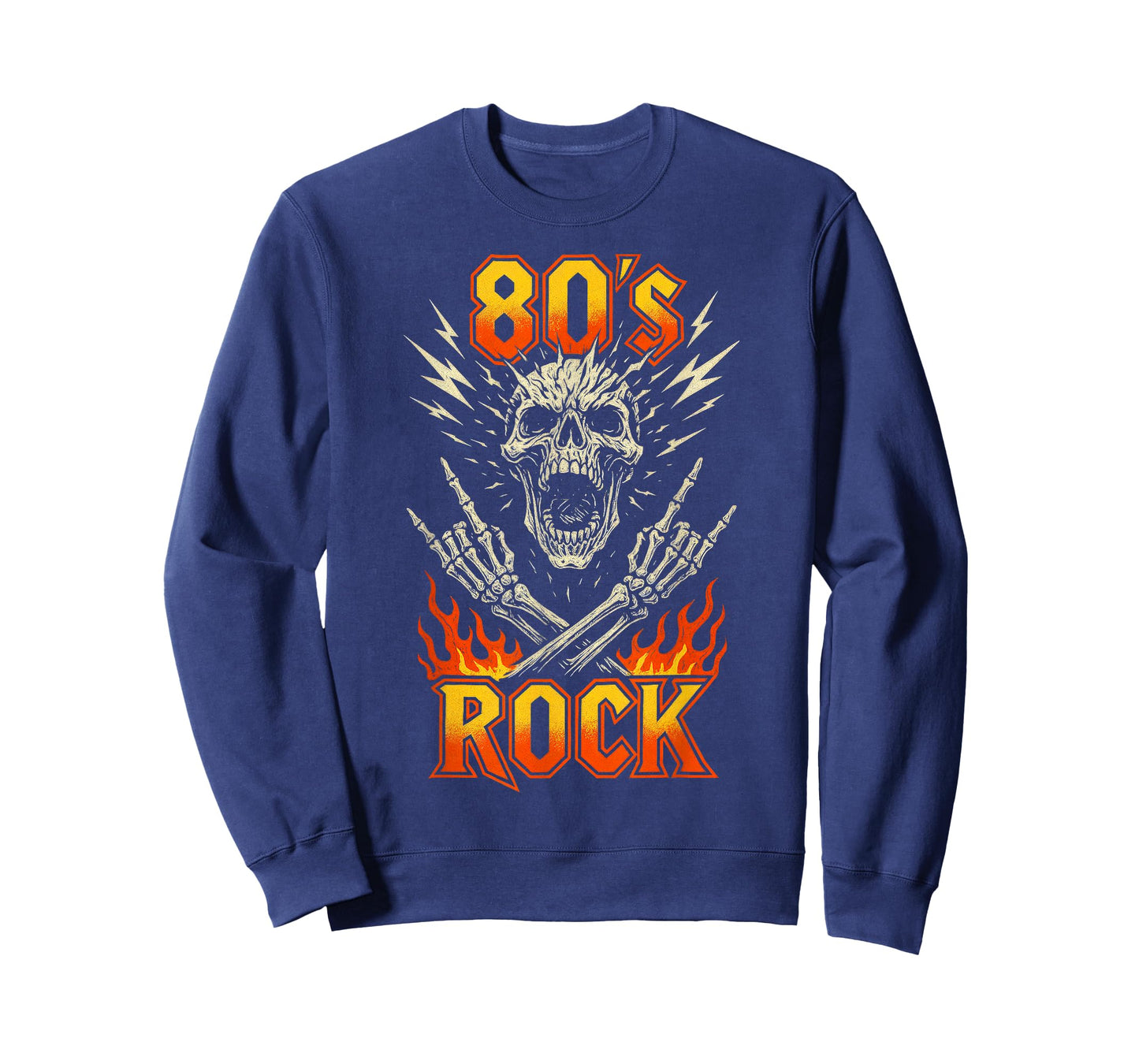 80s Rock Vintage Skull Retro Music Band Gift T-Shirt