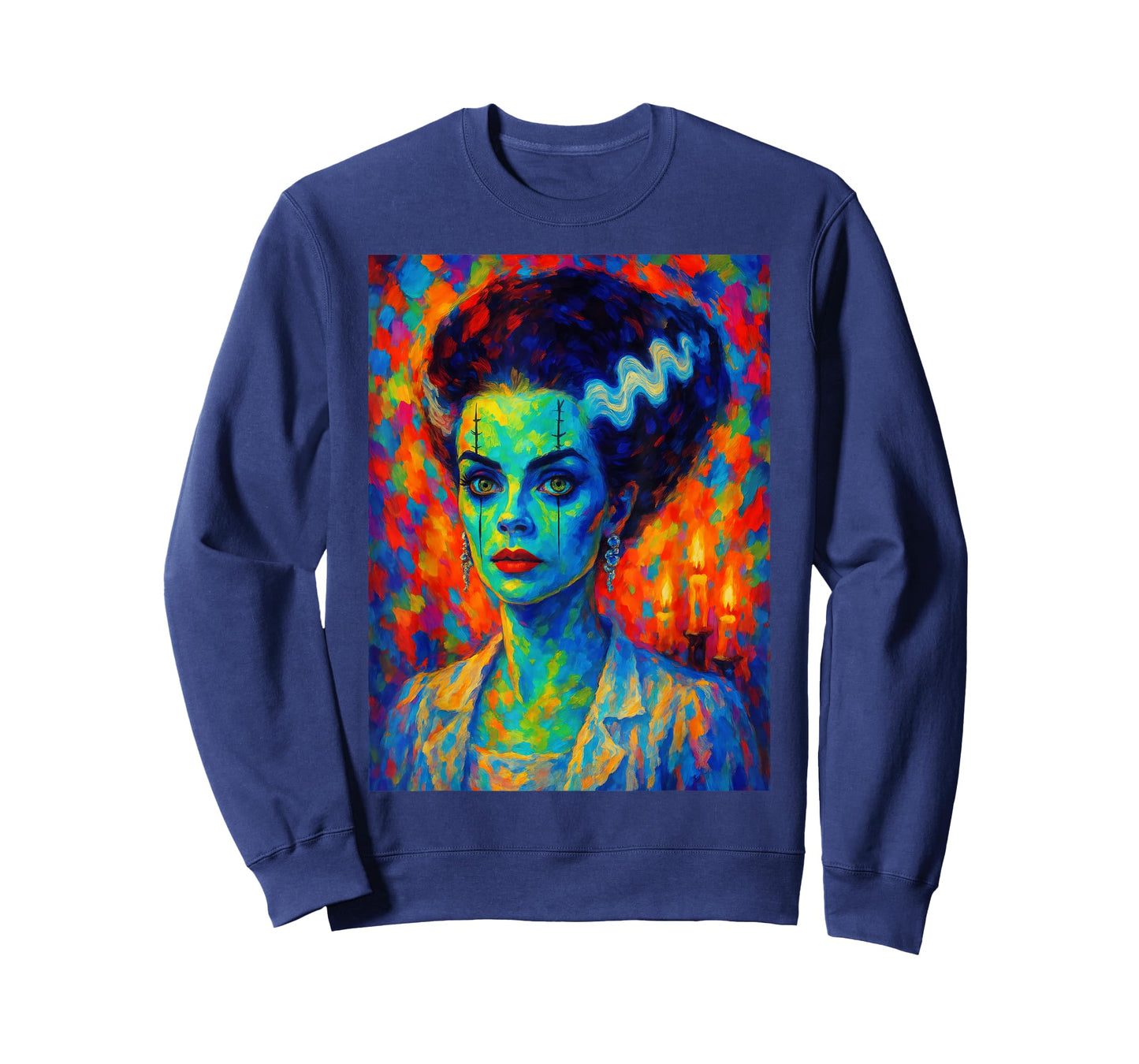 Frankenstein Monster and Bride Halloween Matching Couple T-Shirt