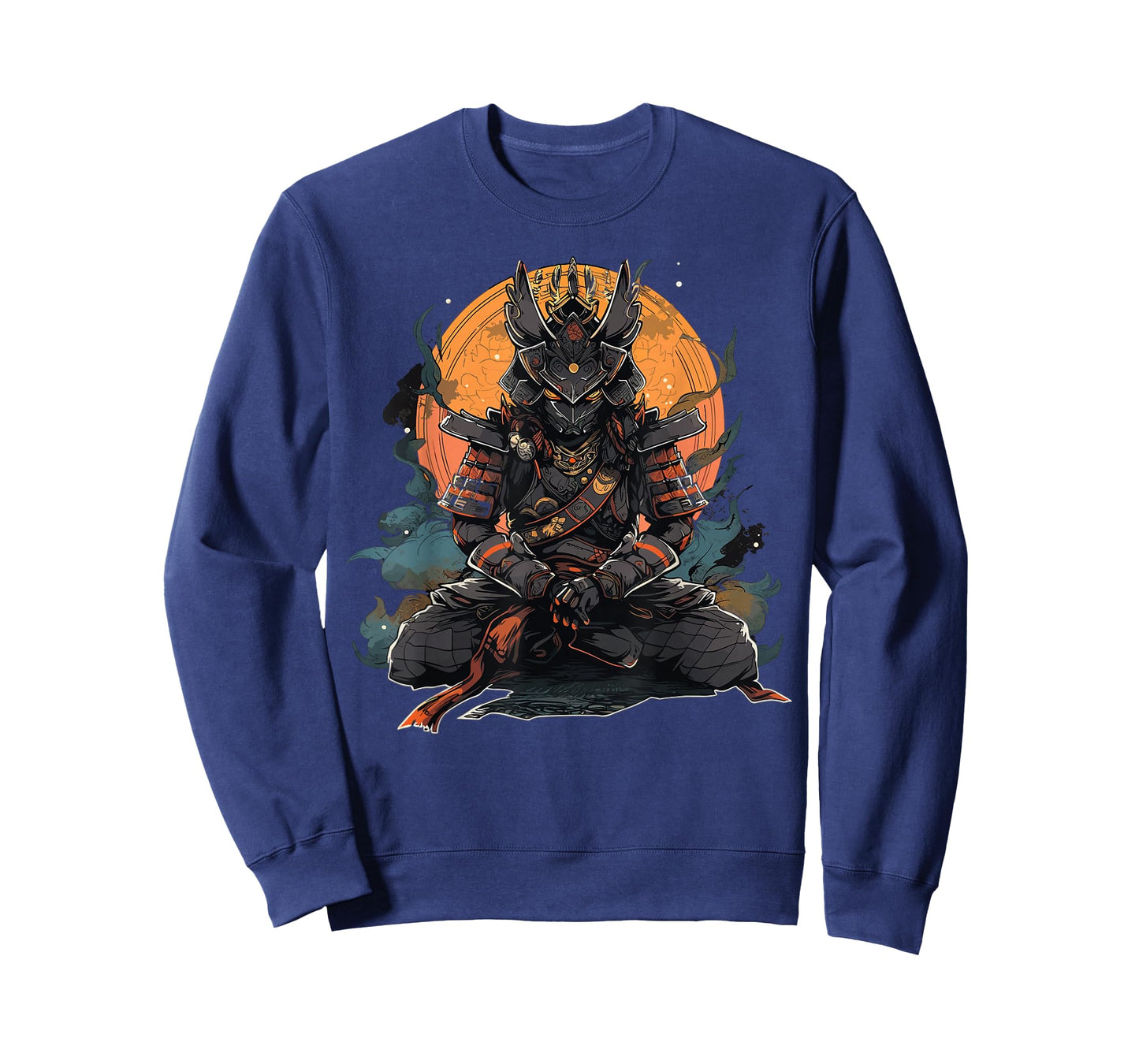 Japanese Art Samurai Vintage Fighter Retro Meditation T-Shirt