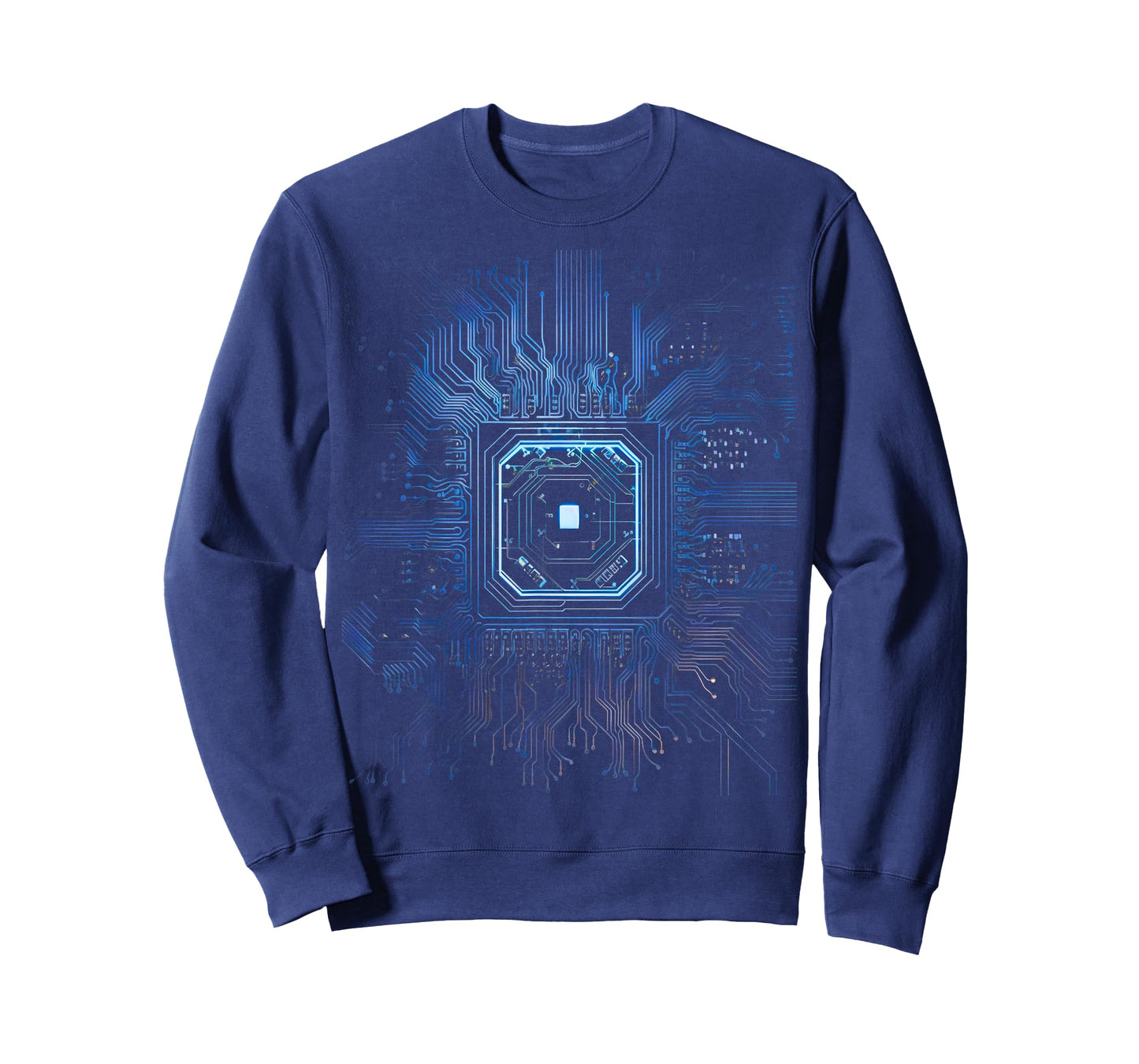 Motherboard Microchip Circuit Black IT Computer Background T-Shirt