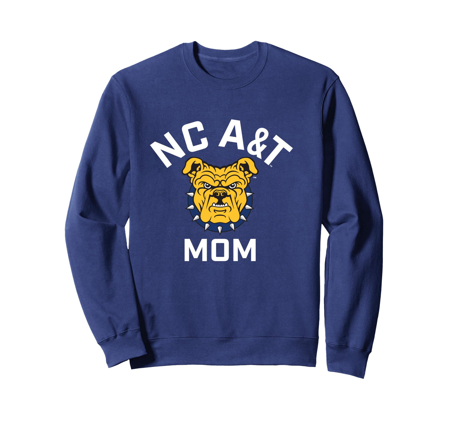 North Carolina A&T State University Aggies Arched Mom Long Sleeve T-Shirt