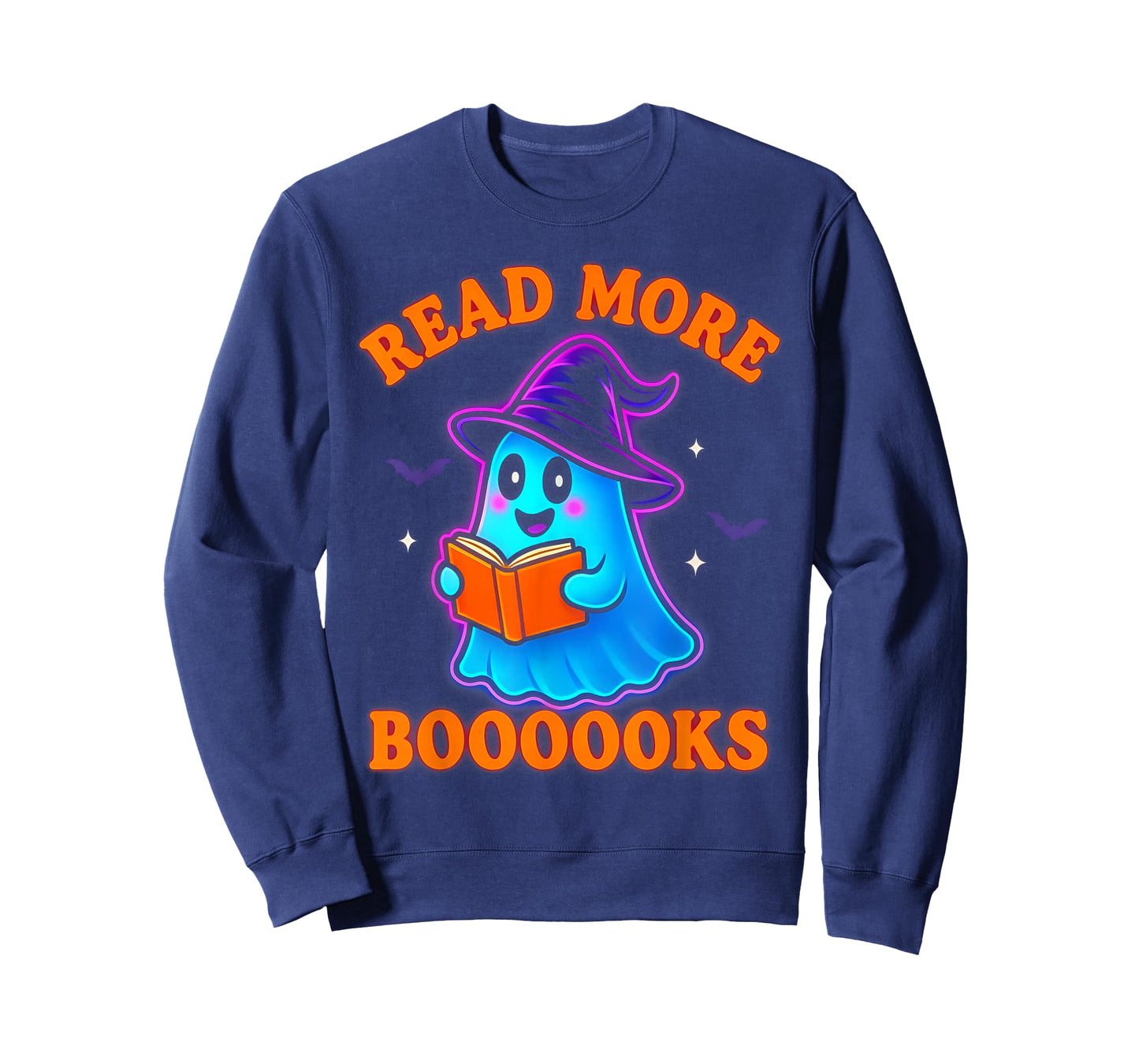 Read More Books Halloween Book Cute Ghost Reading Teaching T-Shirt