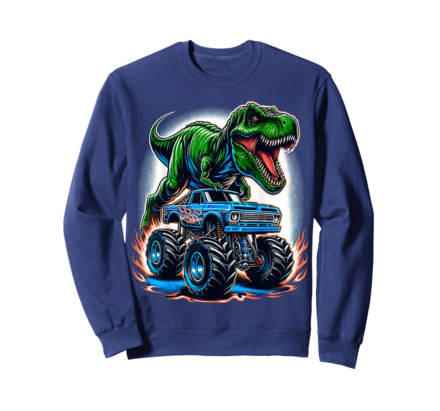 Monster Truck Birthday Party Monster Truck Dinosaur T-Shirt