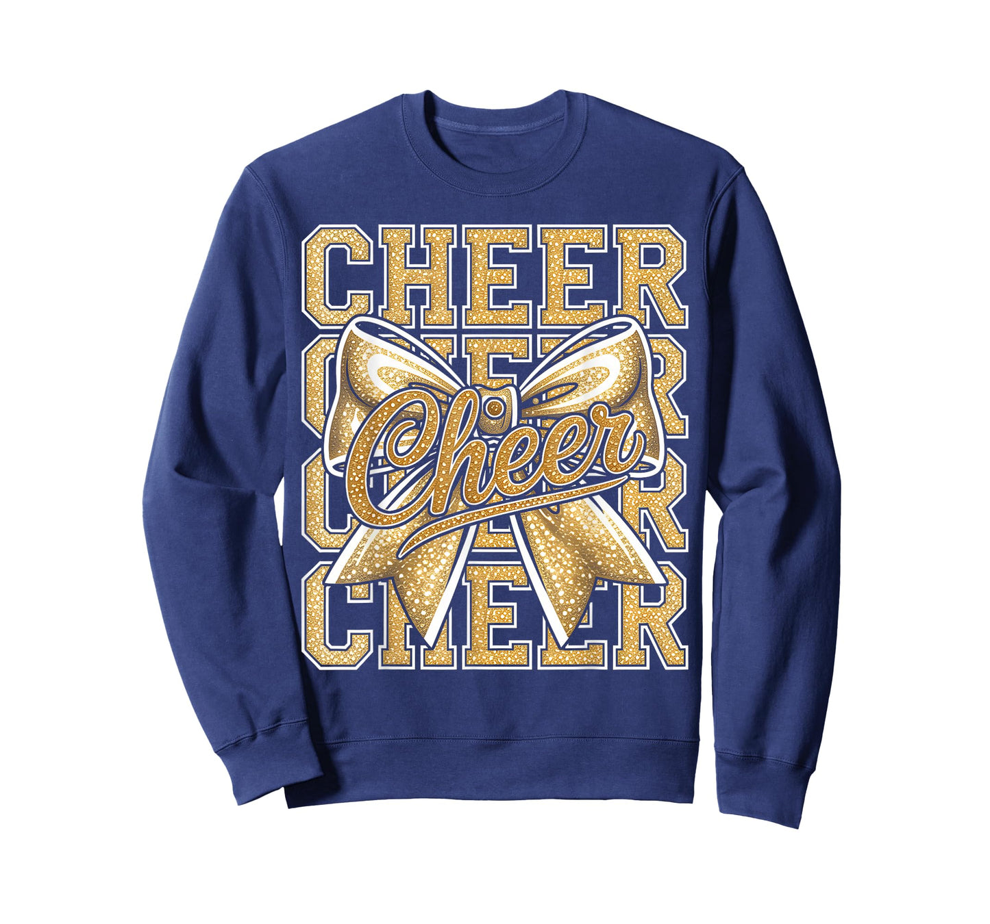 Cheer Gold Funny Cheerleader Coquette Cheerleading Outfit T-Shirt