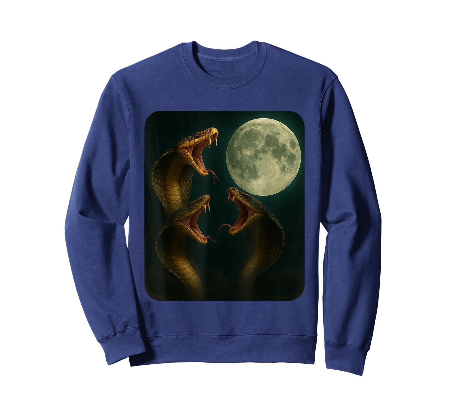Three Cobras Moon | Funny 3 Wolfs Meme Nerdy T-Shirt
