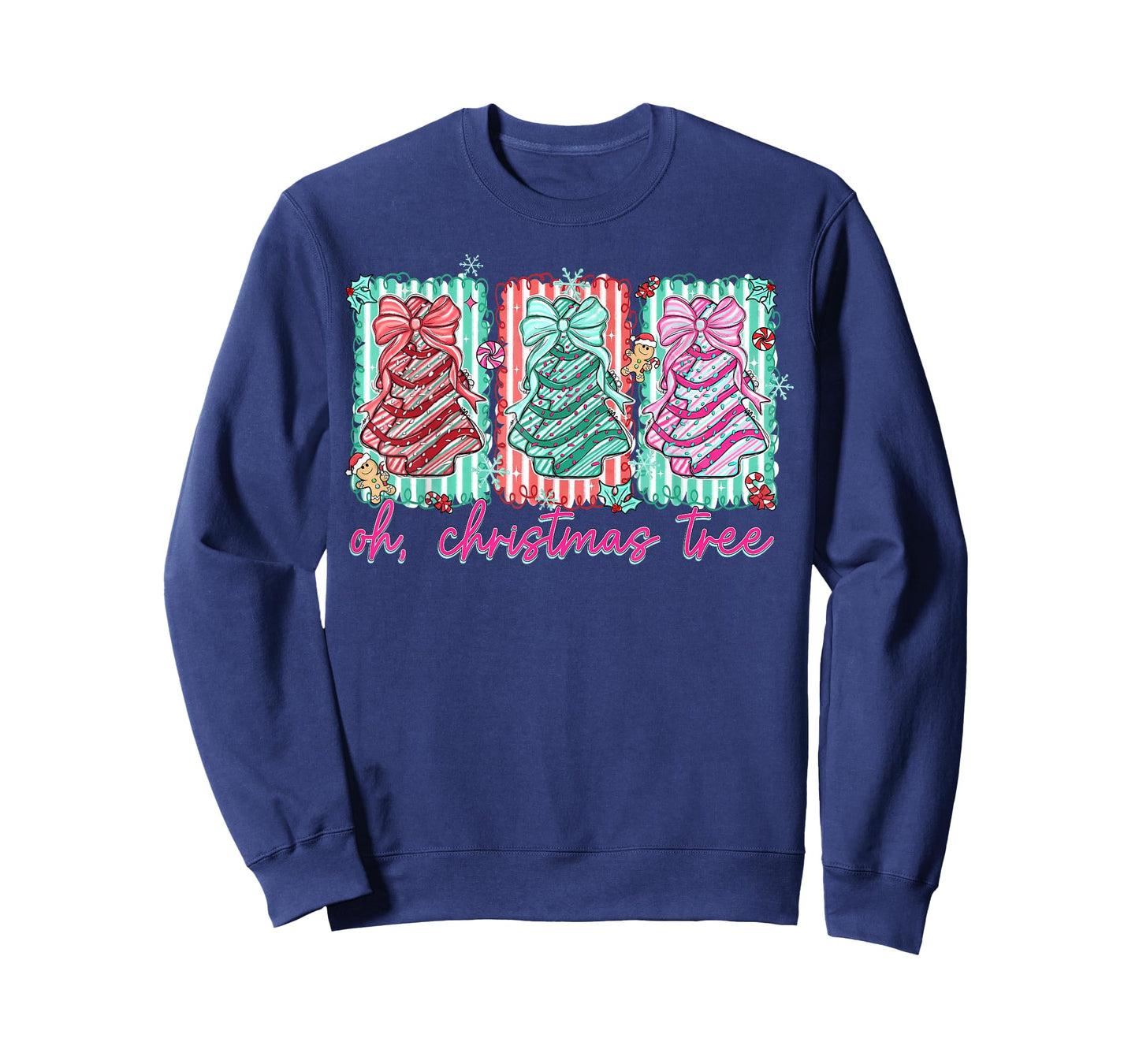 Oh Christmas Tree Cakes Debbie Becky Jen Cake Lovers Xmas T-Shirt