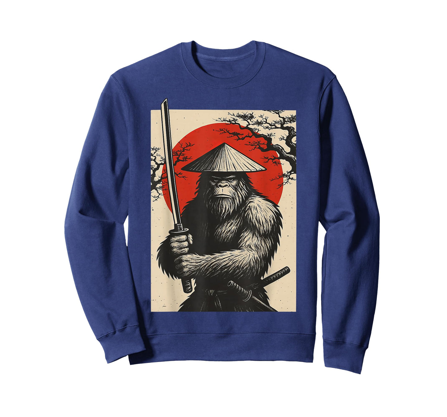 Bigfoot Samurai Japanese Sword Sasquatch T-Shirt