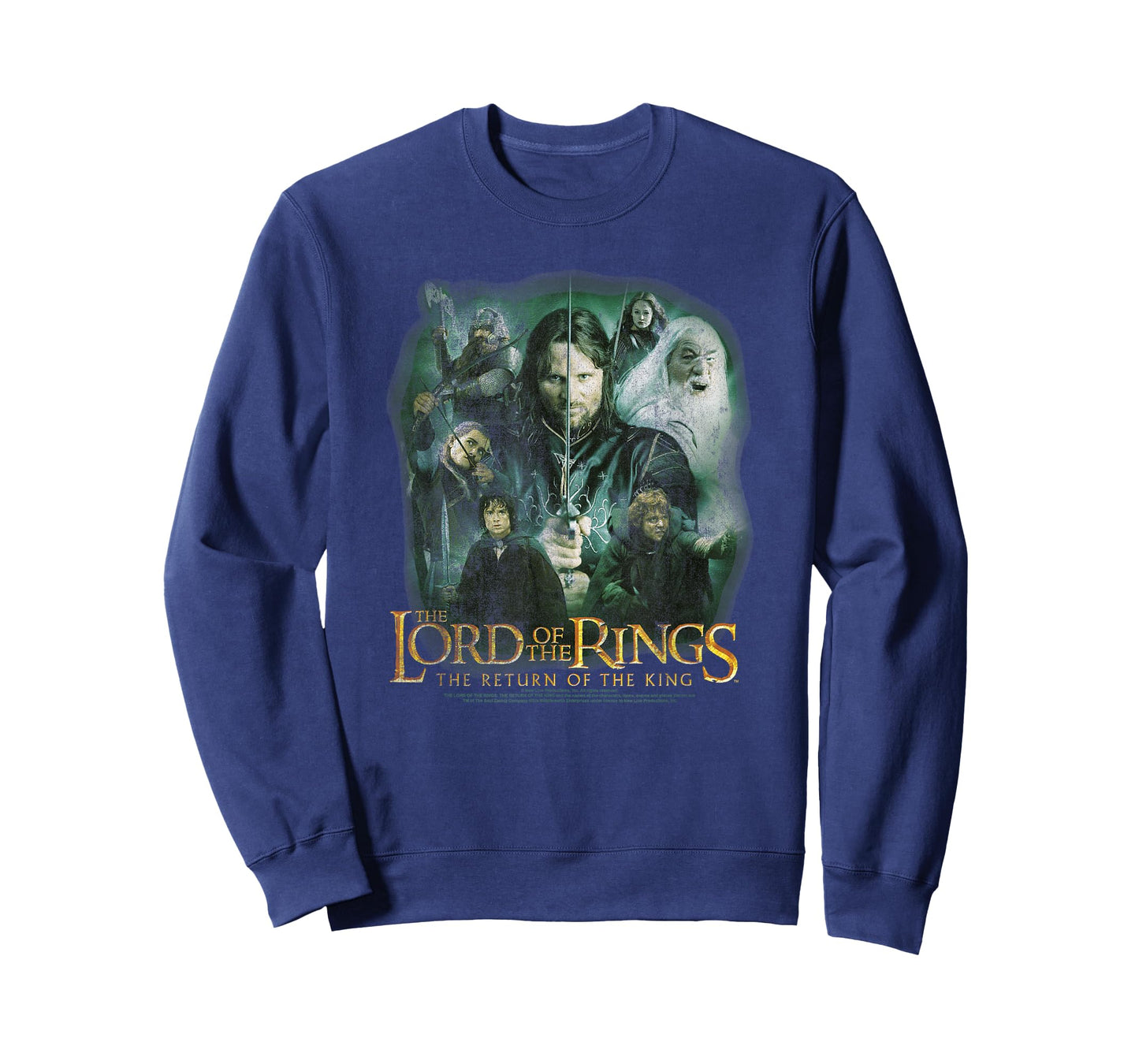 Lord of The Rings Character Collage Action Poses Fantasy T-Shirt