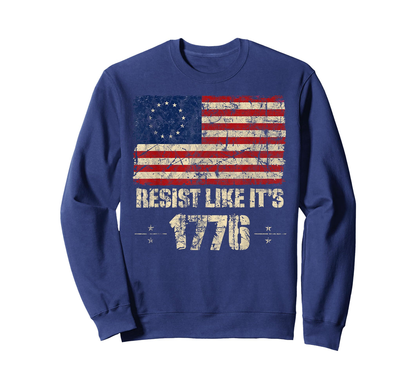 Resist Like It's 1776 American Patriot Conservative Flag T-Shirt