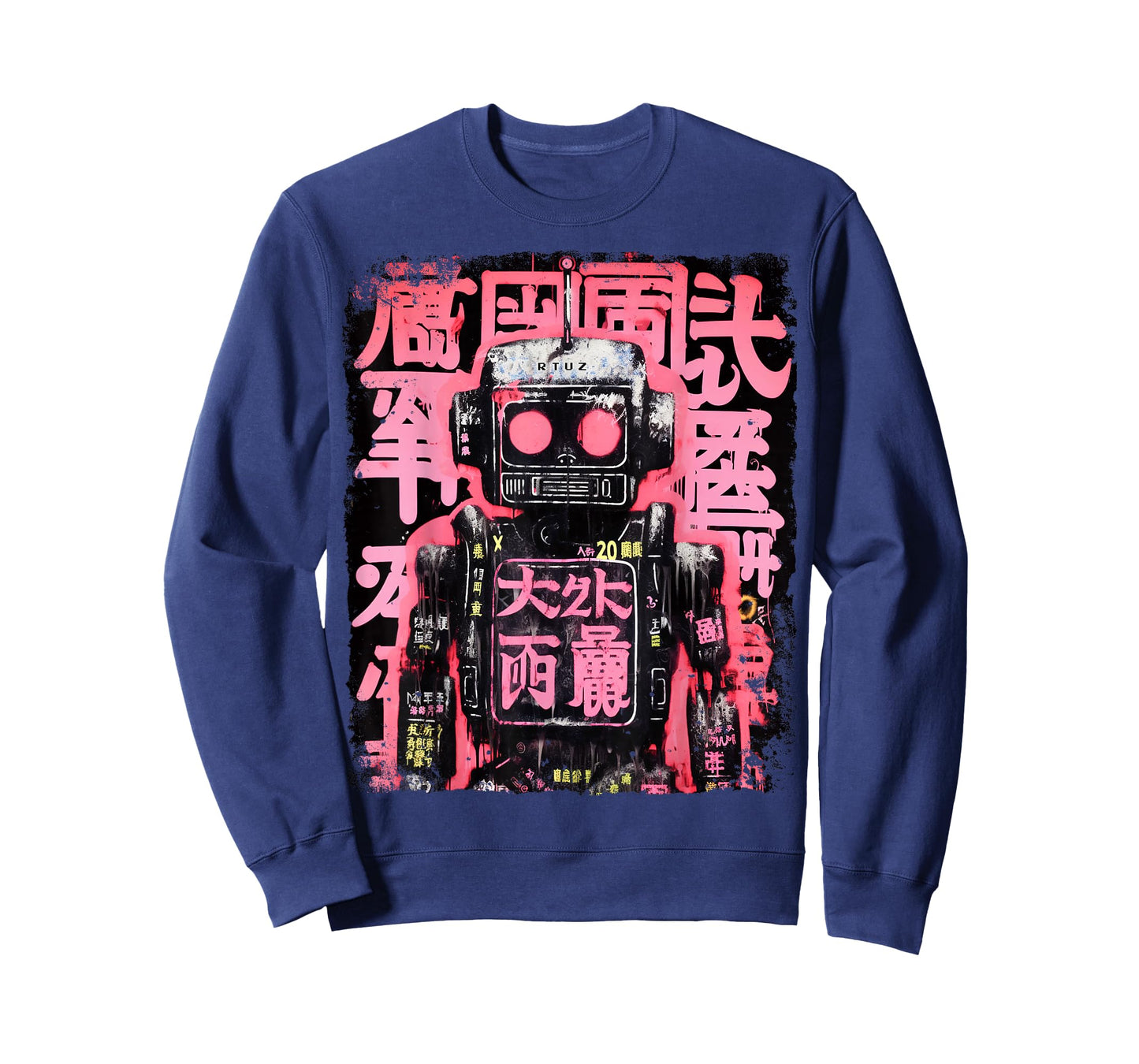 Hip Hop Y2K Vintage Hipster Edgy Urban Streetwear Robot T-Shirt