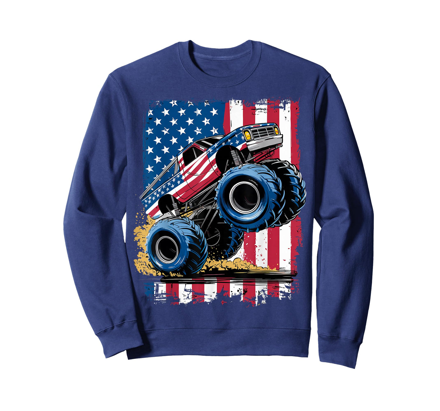 Monster Truck USA Flag American Monster Trucks T-Shirt