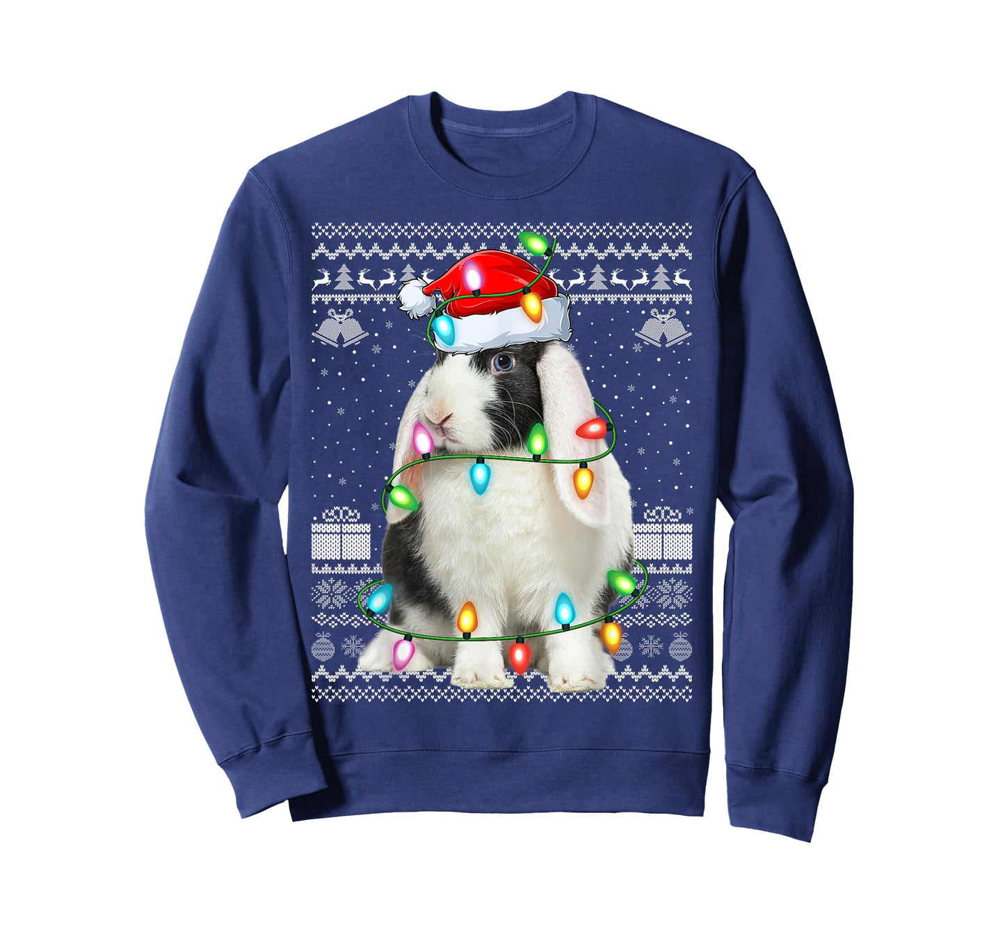 Bunny Rabbit Xmas Lights Ugly Christmas Sweaters T-Shirt