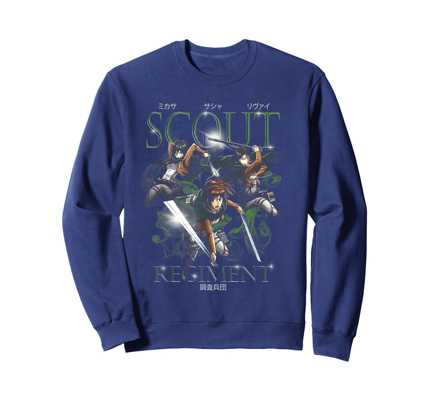 Attack on Titan Retro Smokey Scout Regiment Group AOT Anime T-Shirt
