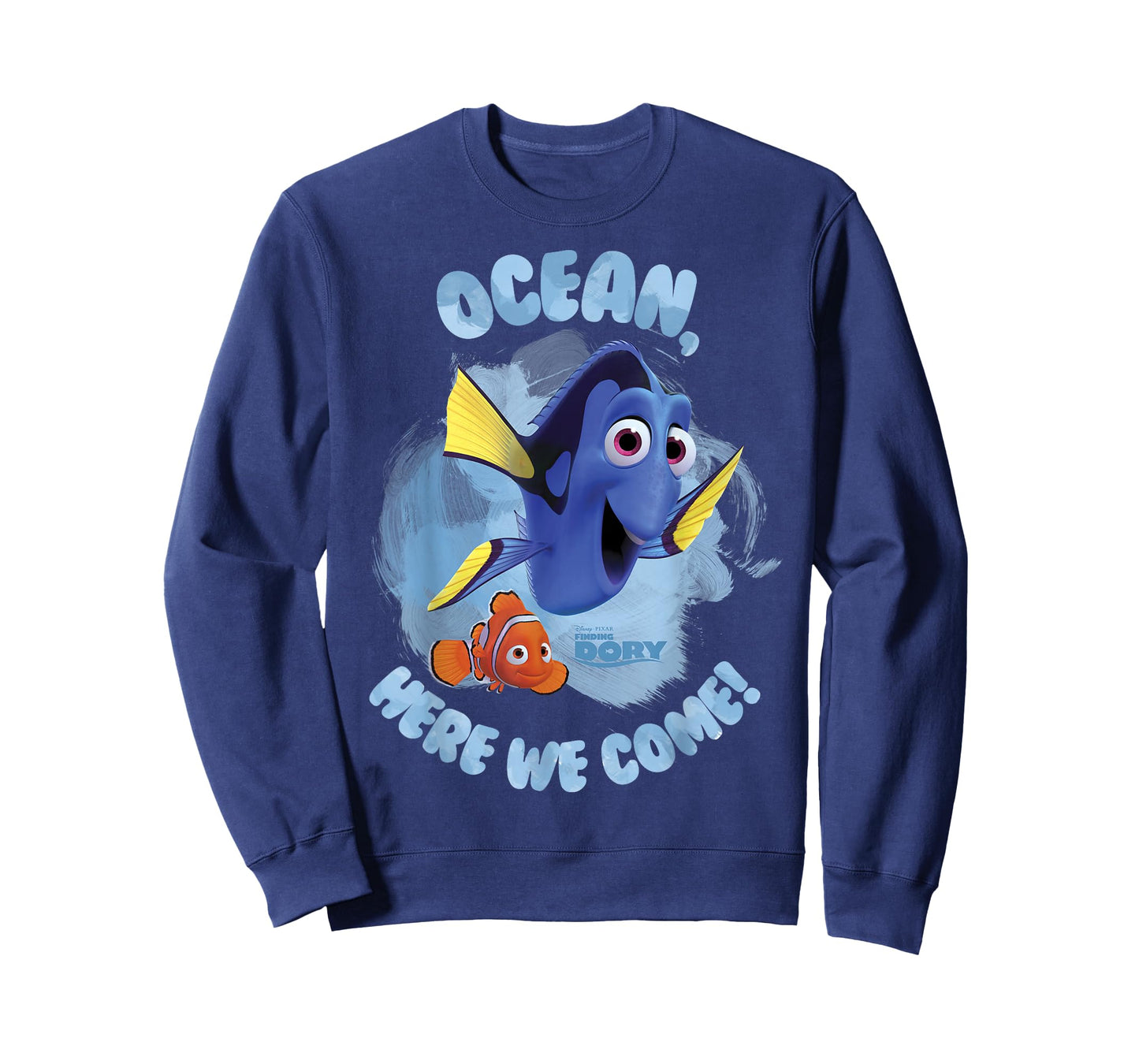 Disney Pixar Finding Dory Ocean Here We Come Watercolor T-Shirt