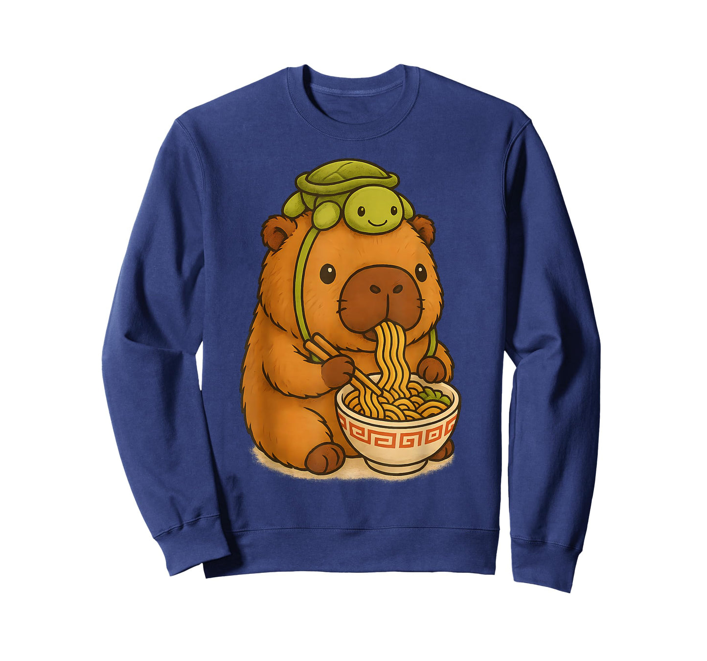 Capybara Anime Ramen Turtle Funny Graphic Kawaii Capibara T-Shirt