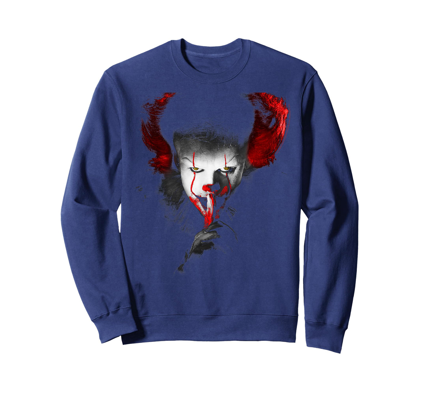 IT Pennywise The Clown Bloody Shhh Portrait Horror Movie T-Shirt