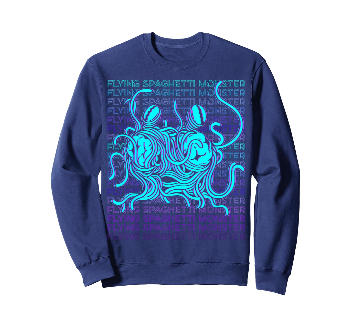 Flying Spaghetti Monster Pastafari FSM Atheist Retro T-Shirt