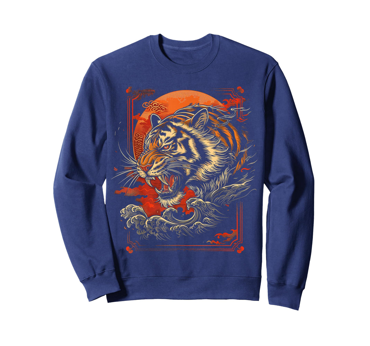 Japanese Tiger | Retro Japan Aesthetic | Tattoo Grunge T-Shirt