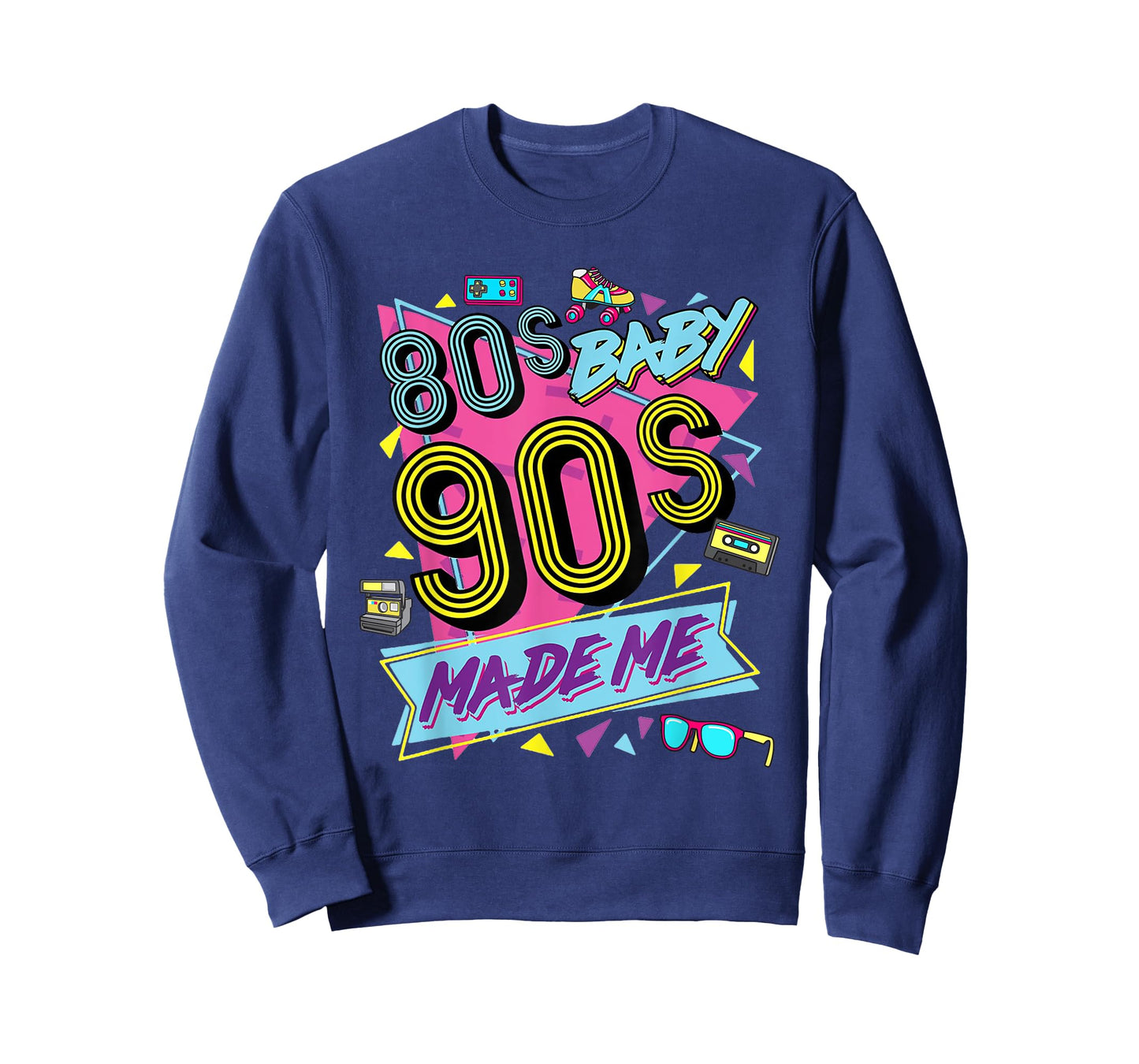1980s 80's Baby 1990s 90's Made Me Costume Retro Party T-Shirt