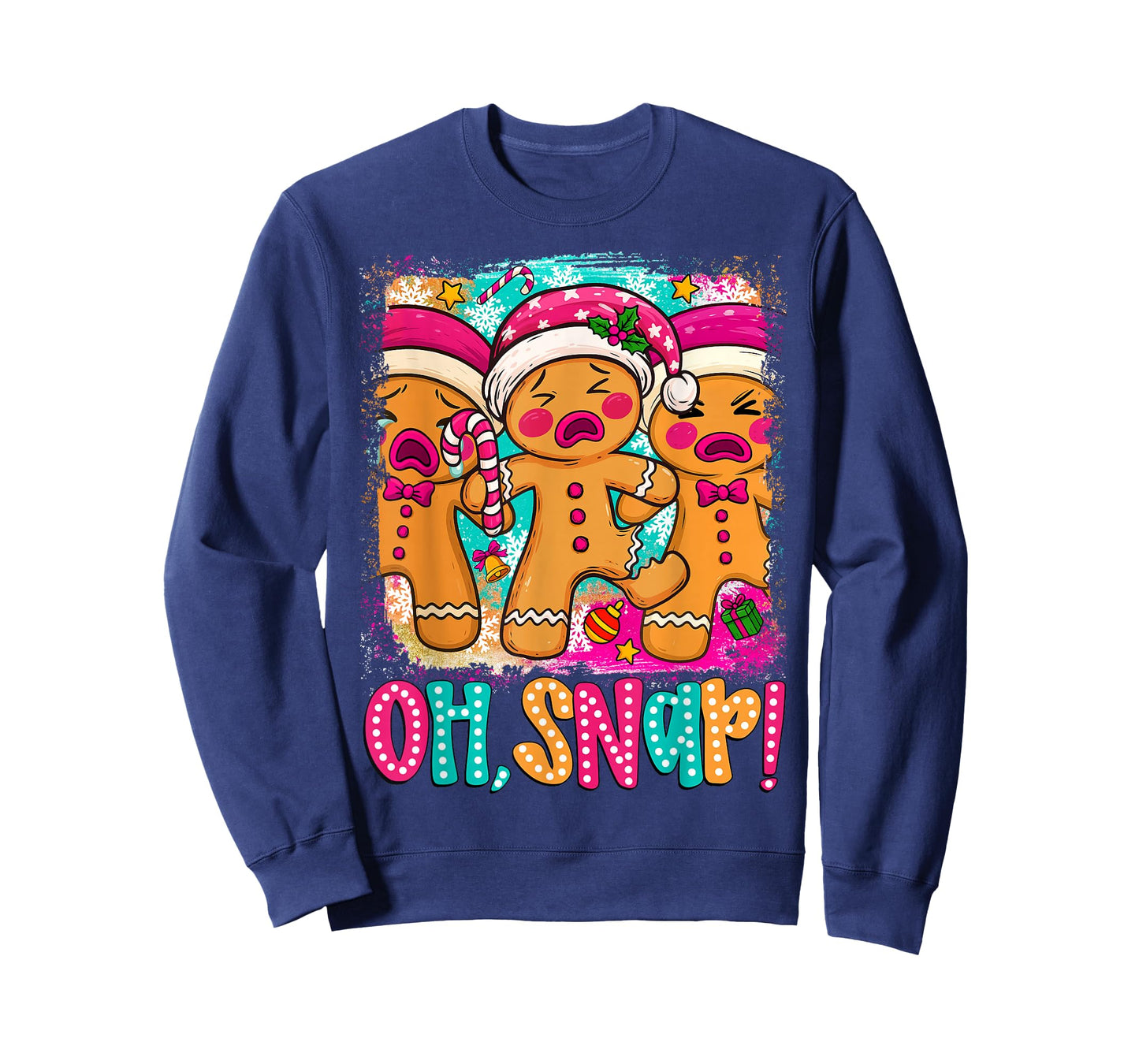 Oh Snap Funny Christmas Gingerbread Man Xmas Cookie Baking T-Shirt