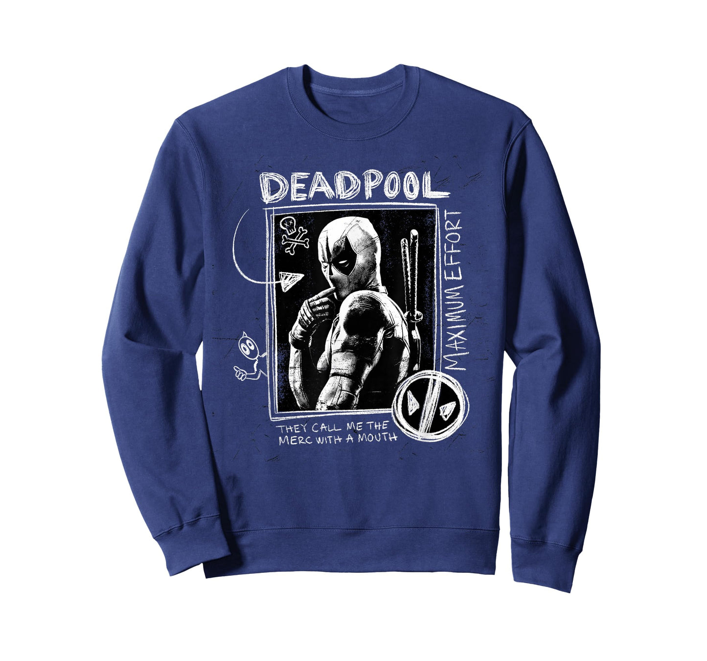 Marvel Studios Deadpool & Wolverine Maximum Effort Chalk Art T-Shirt
