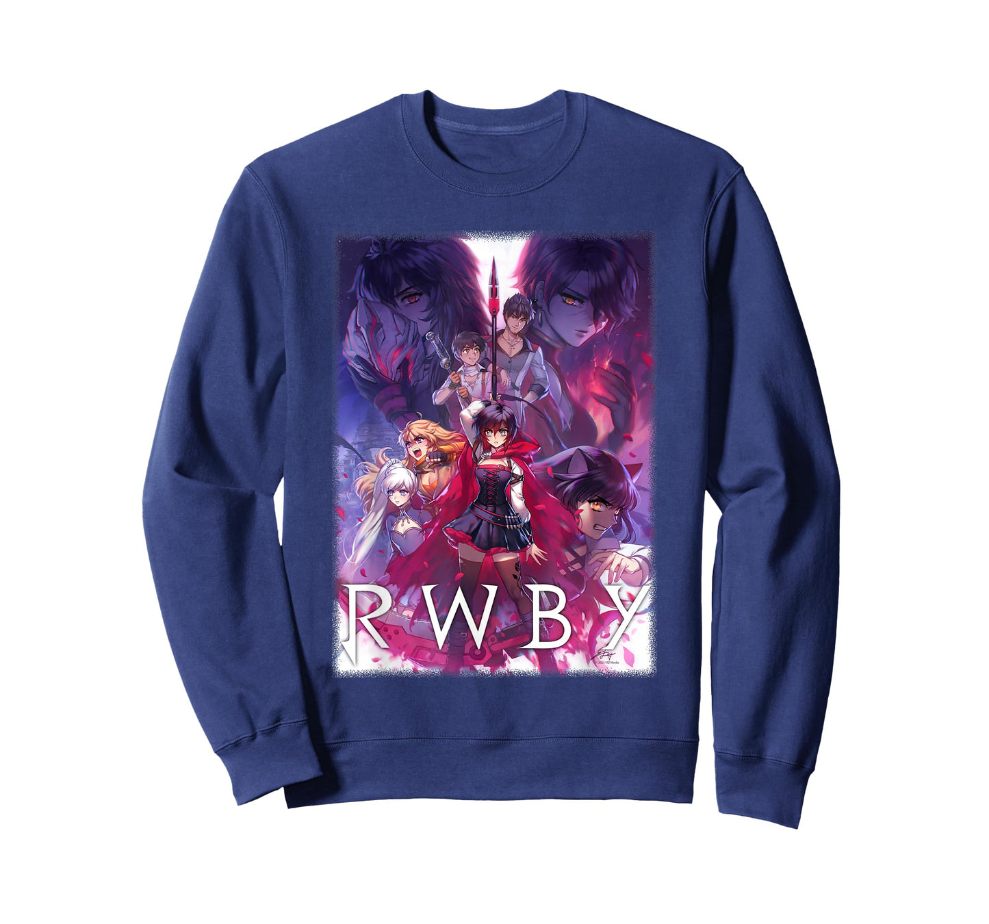 RWBY Colorful Show Poster Anime Cartoon T-Shirt