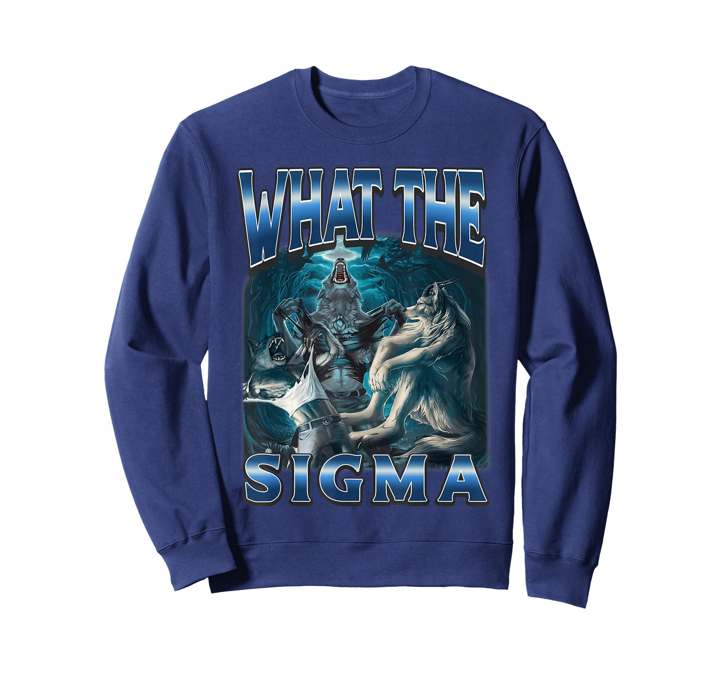 What The Sigma Alpha Werewolf Male Wolf Meme Men T-Shirt