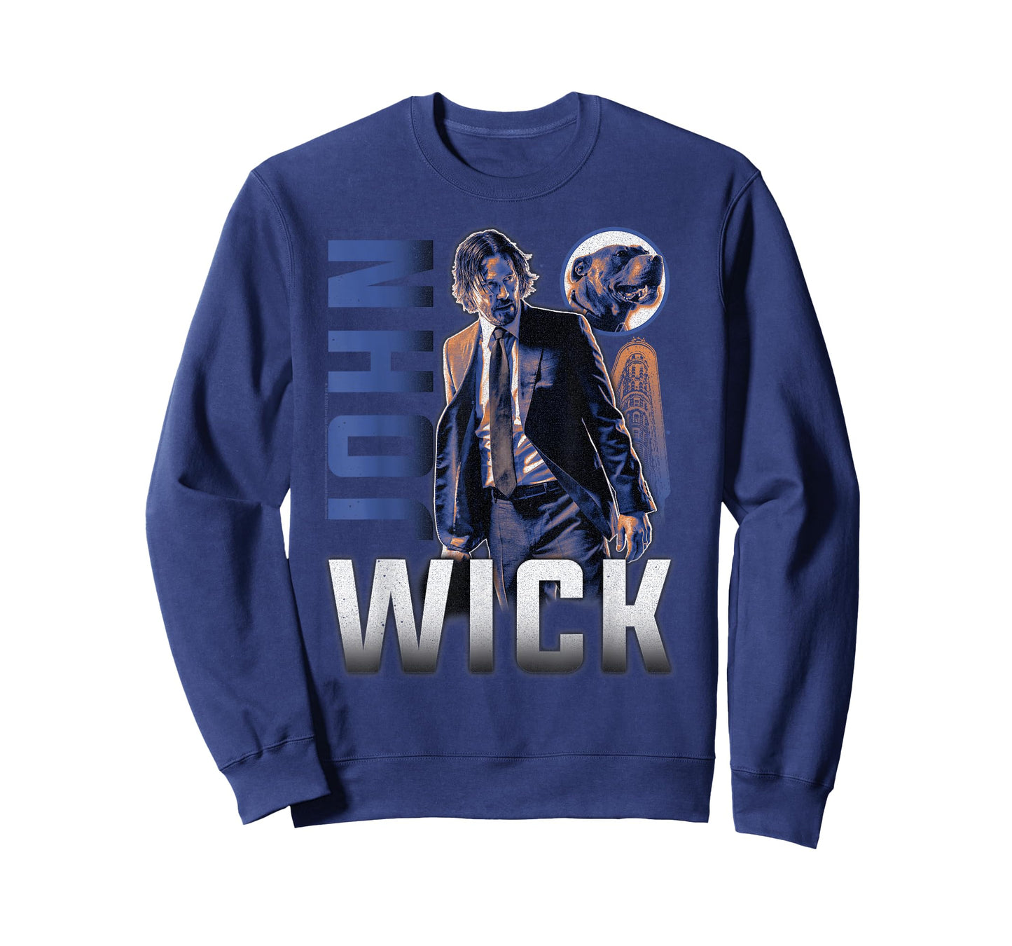 John Wick Modern Logo with John and Dog Action Movie Men Women T-Shirt