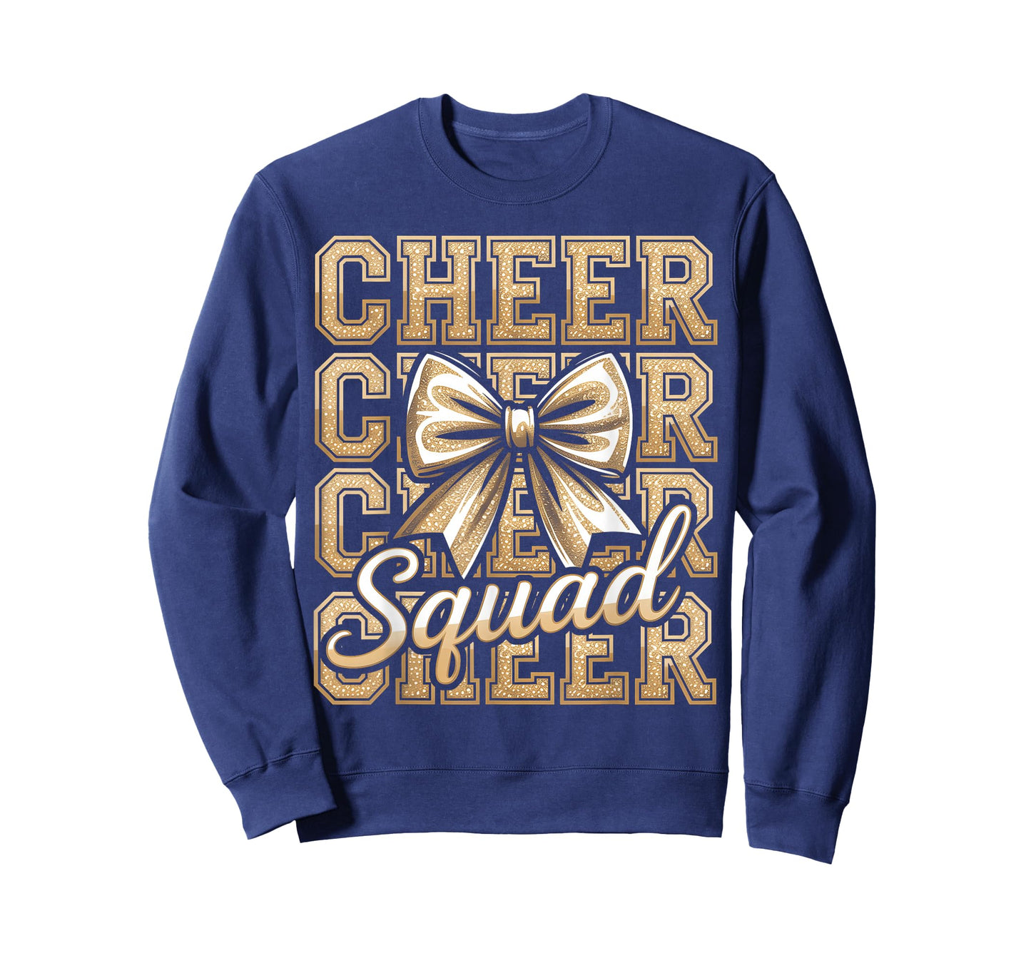 Cheer Squad Gold Funny Sport Cheerleader Cheerleading Team T-Shirt