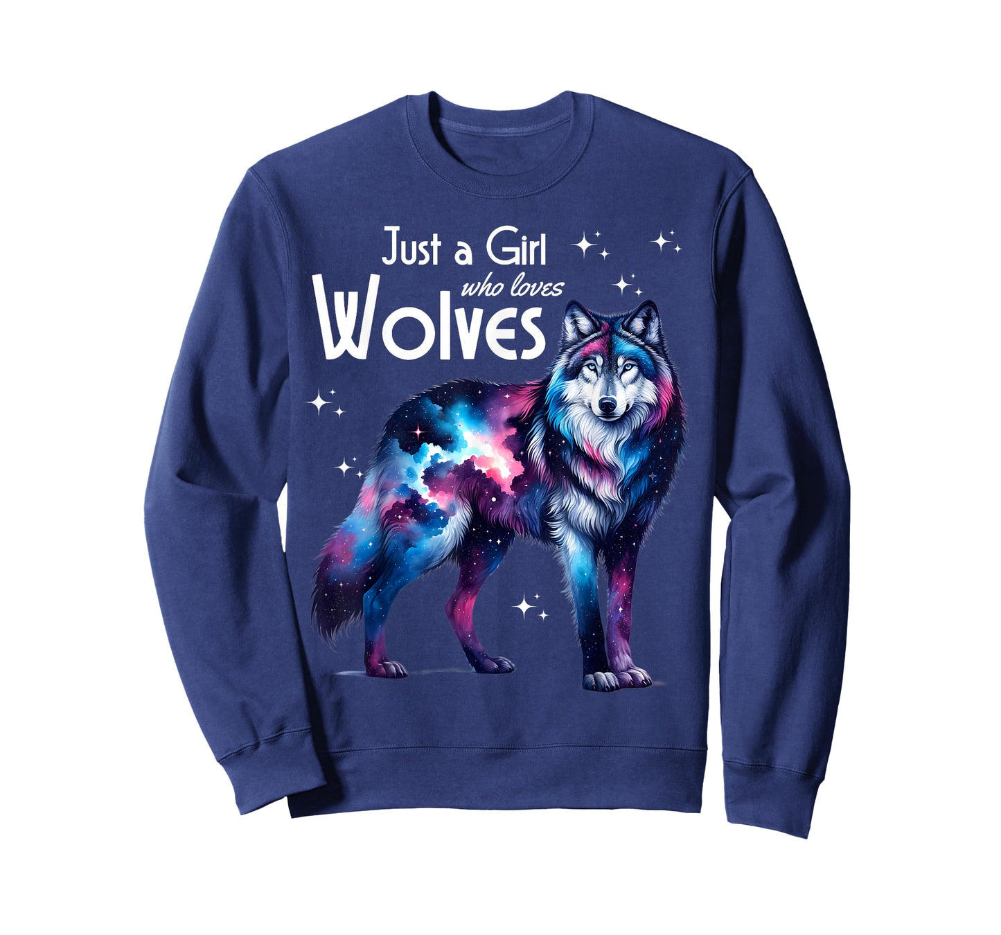 Just a Girl who loves Wolves Girls Women Teens Wolf Lover T-Shirt