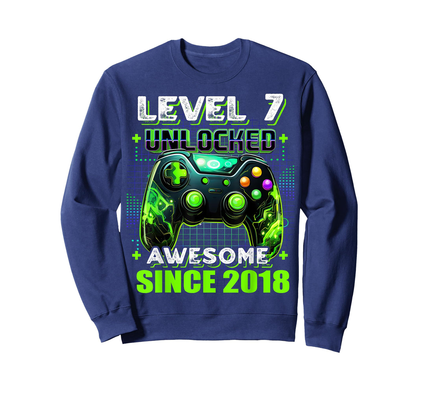 7th Birthday Boy Level 7 Gamer 7 Year Video Game Party T-Shirt