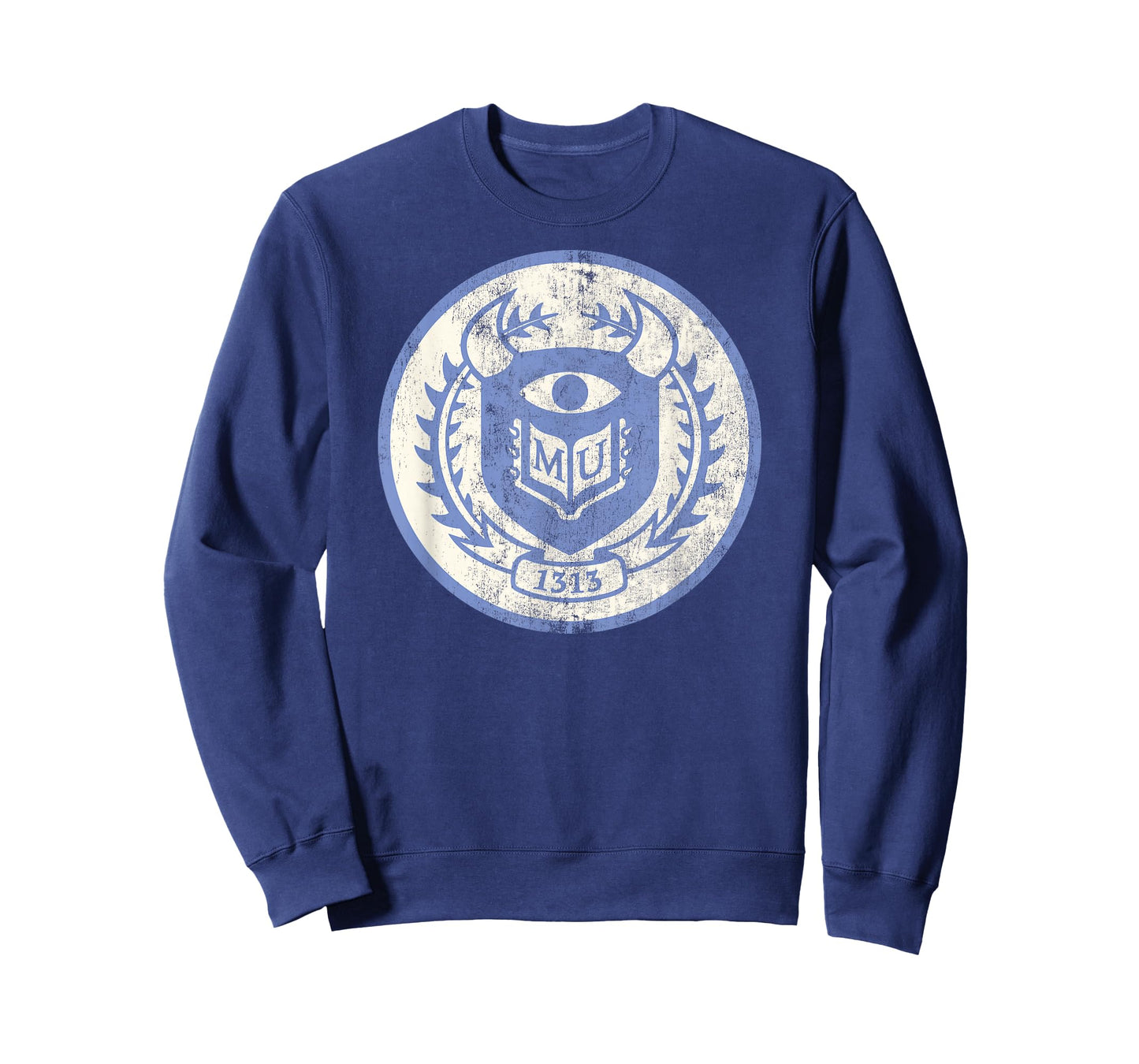 Disney Pixar Monsters University MU Vintage Emblem Logo T-Shirt