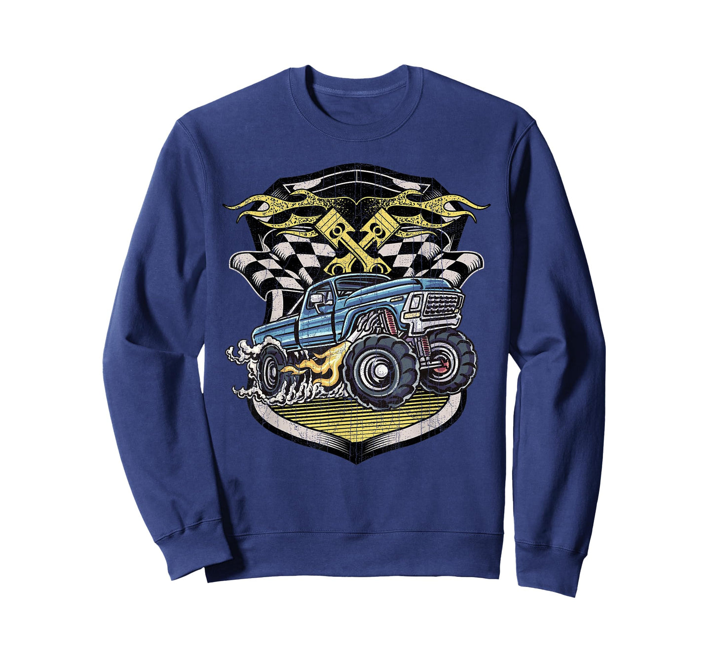Monster Truck Shirt Retro Distressed Vintage Monster Truck T-Shirt
