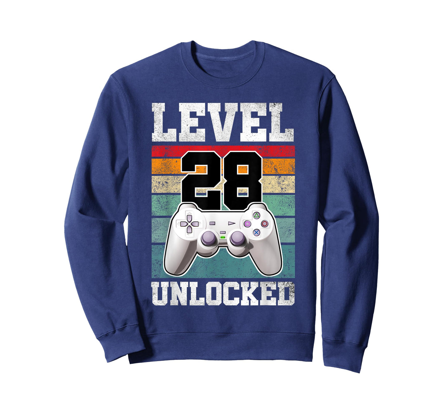 28 Year Old Gaming Level 28 Unlocked Gamers 28th Birthday T-Shirt