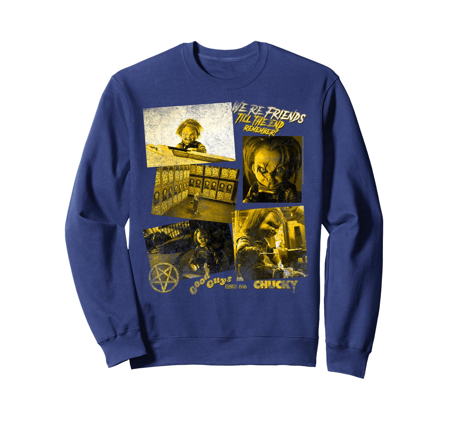 Chucky Golden Horror Panels Retro T-Shirt