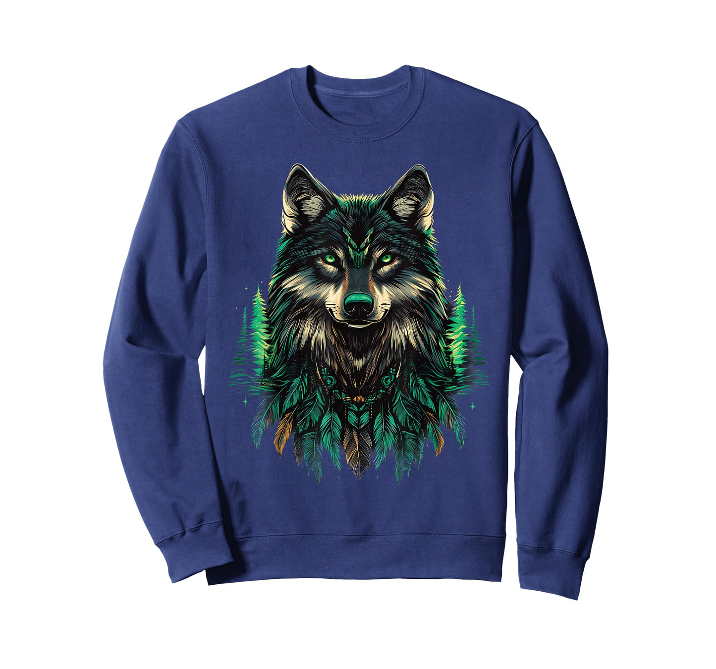 Native American Wolf Indian Chief Native American Pride T-Shirt