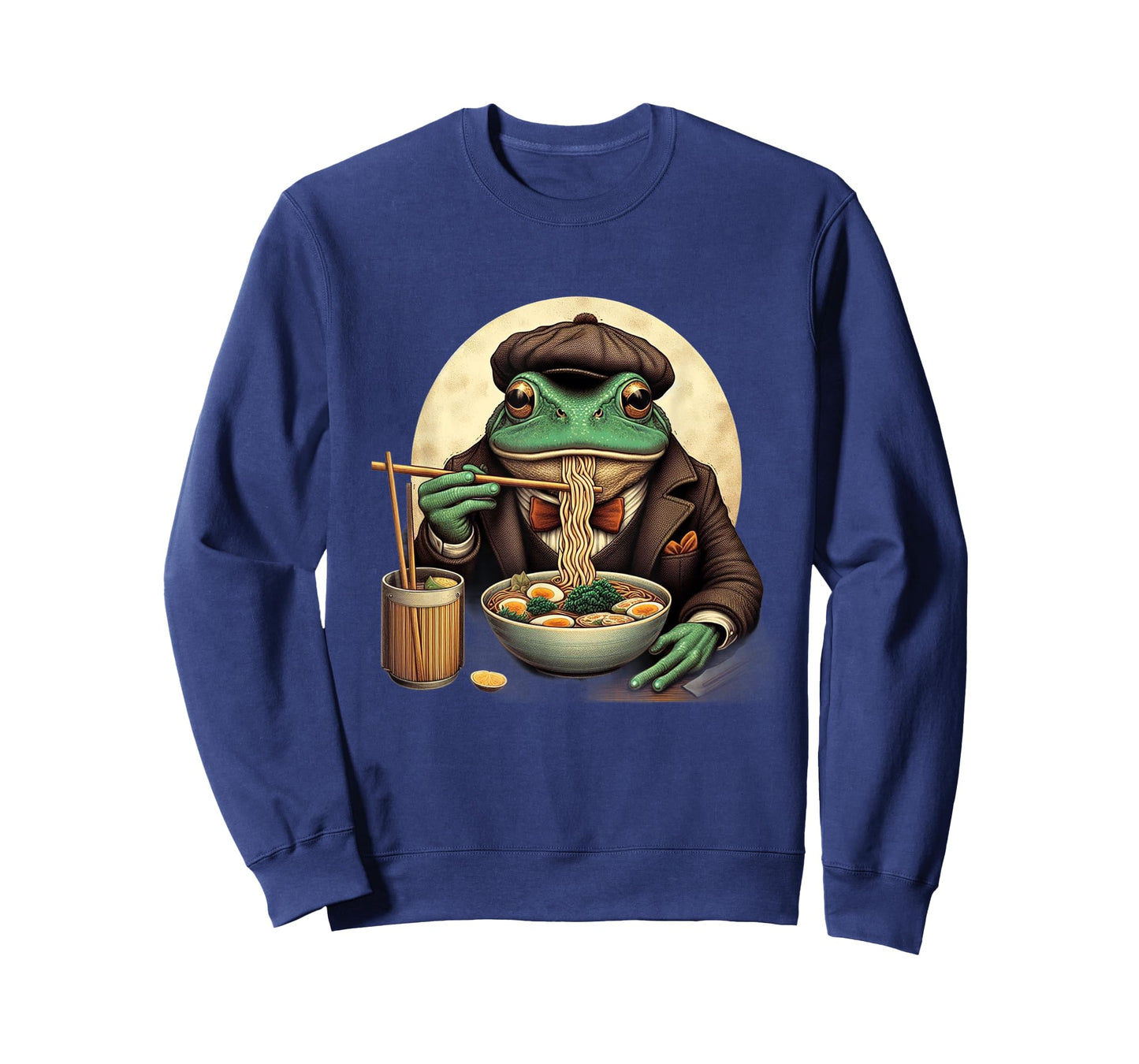 Kawaii Artwork Co Japanese Frog Eating Ramen Kawaii Neko Japanese Noodles Anime Lovers Unisex-Youth T-Shirt