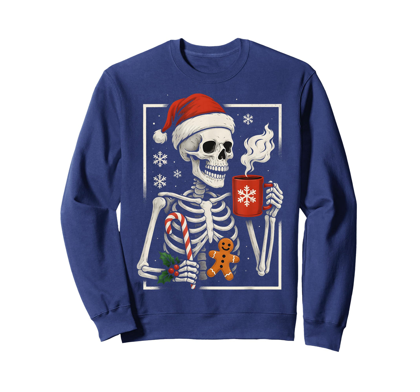 Christmas Skeleton Hot Chocolate Cocoa Xmas Men Women Kids T-Shirt
