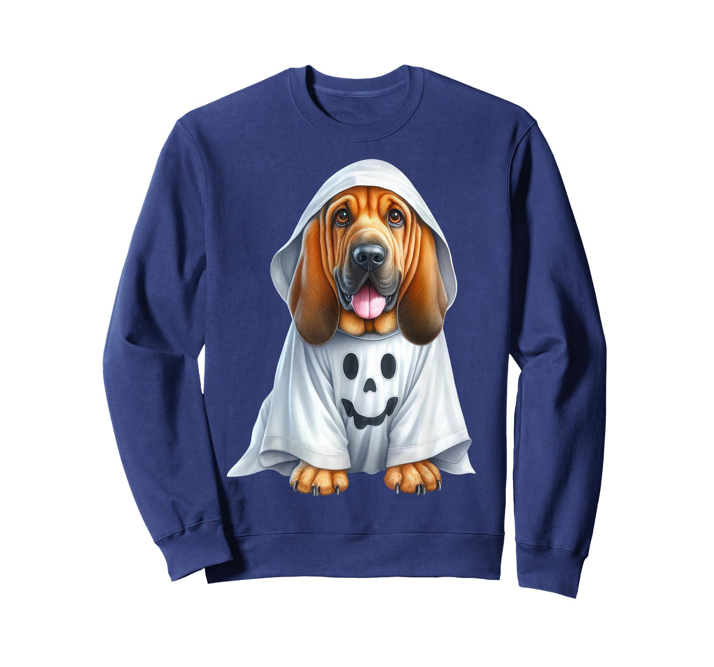 Funny Ghost Bloodhound Dog Lover Halloween Costume Men Women T-Shirt