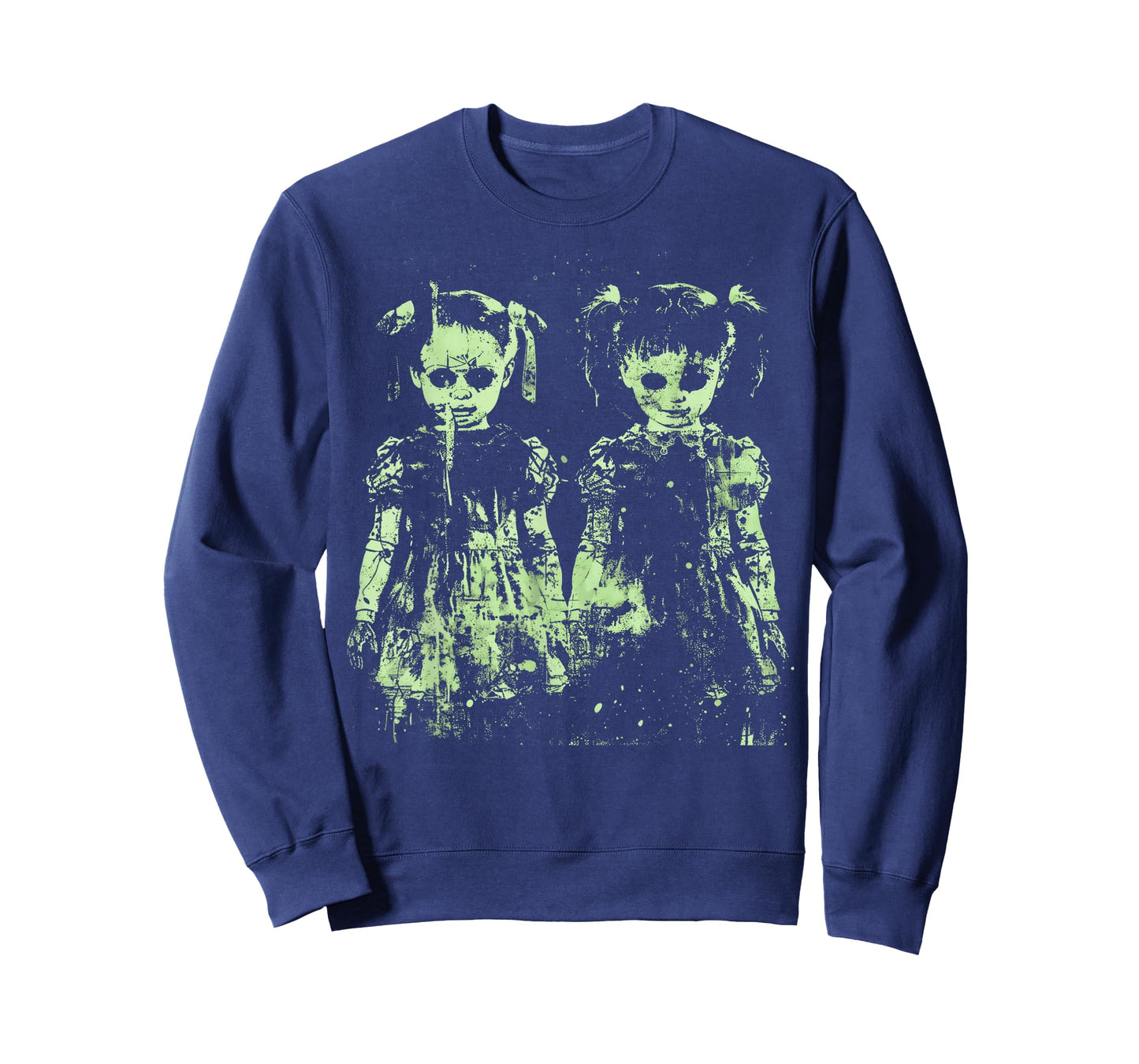 Horror Doll Creepy Cute Haunted Green Pastel Goth Alt Scary T-Shirt