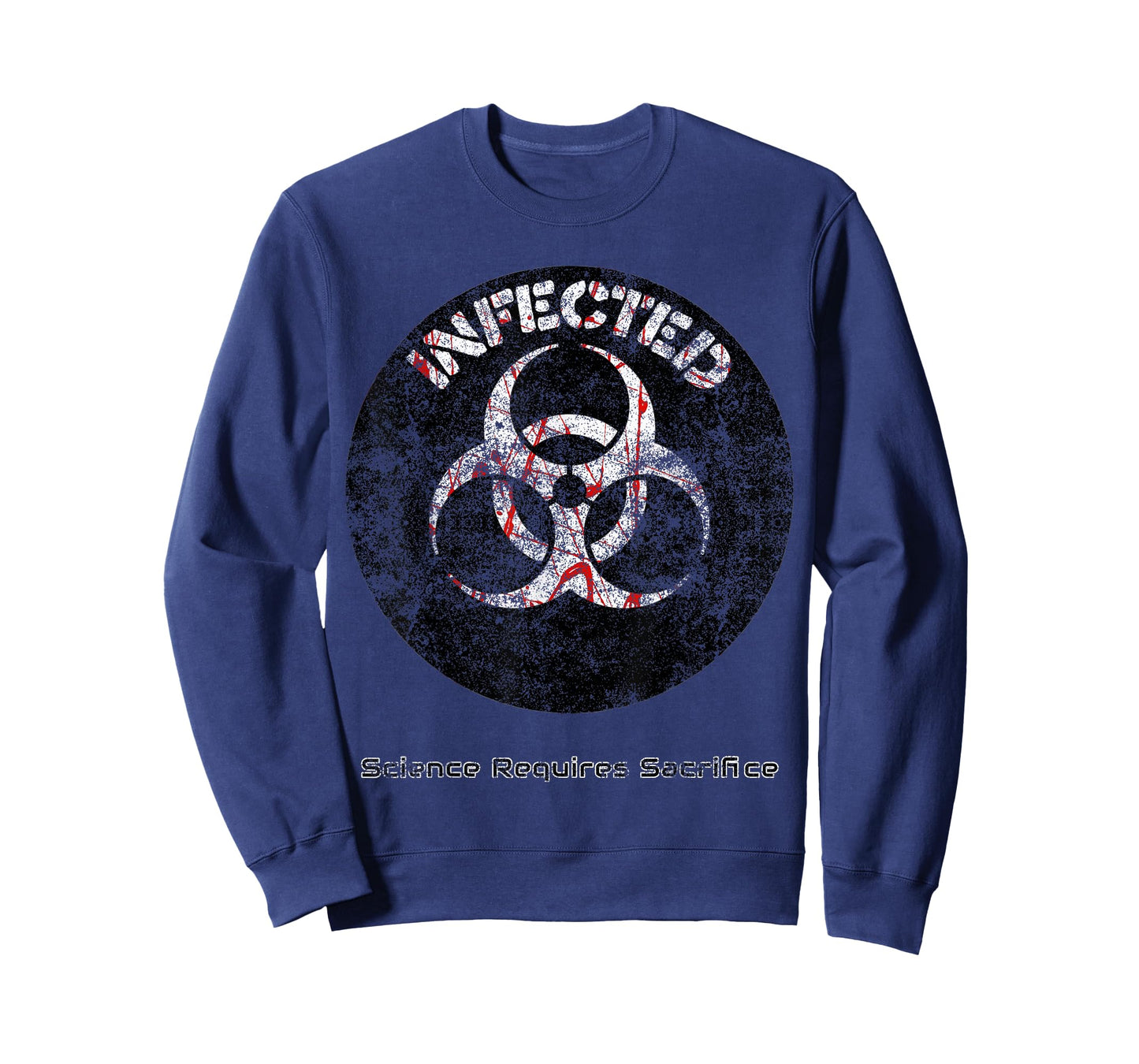 Infected Doomsday Halloween Zombie Biohazard Science party T-Shirt