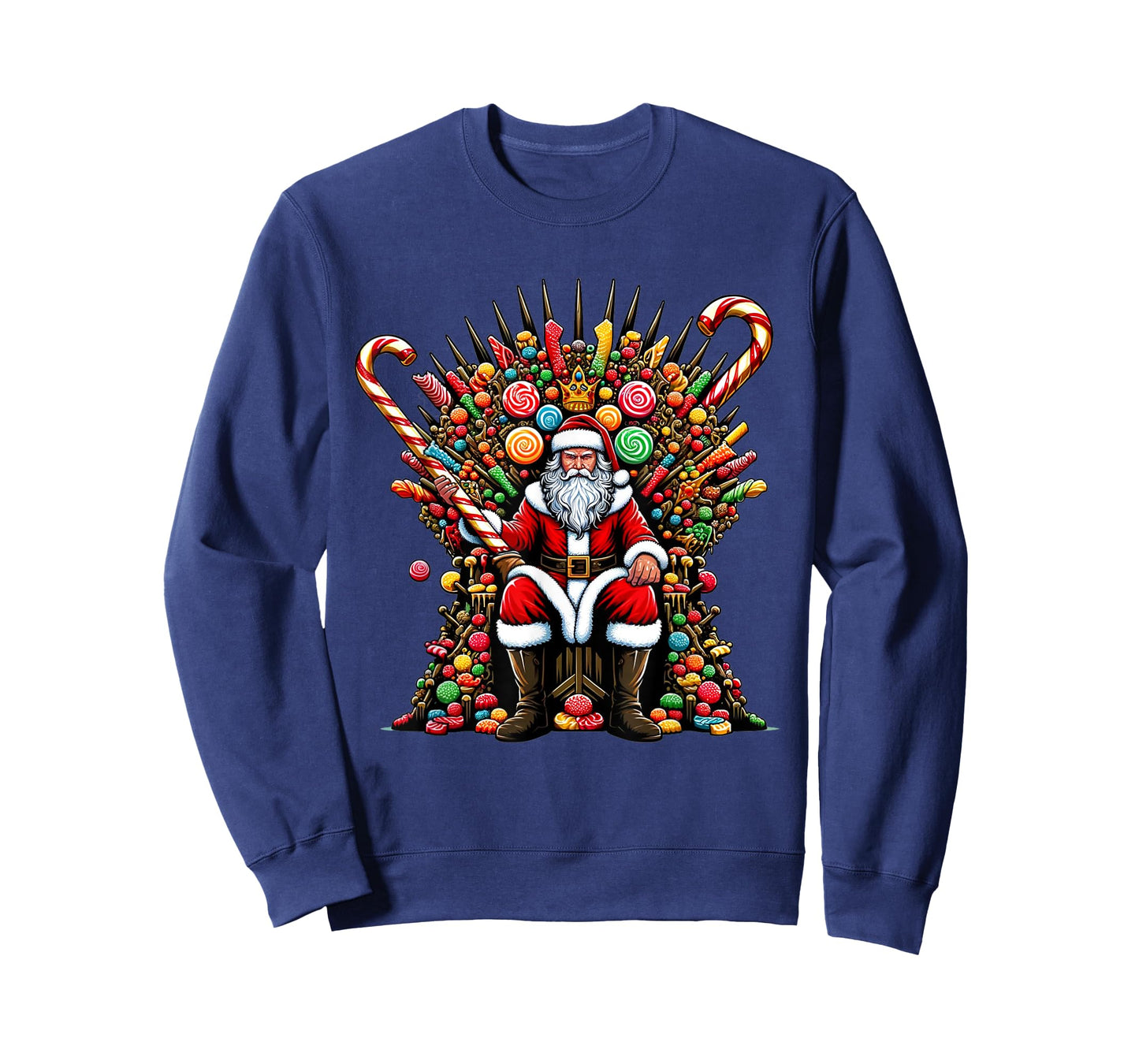 Candy Santa on a Festive Throne - Christmas Game Of Candy T-Shirt